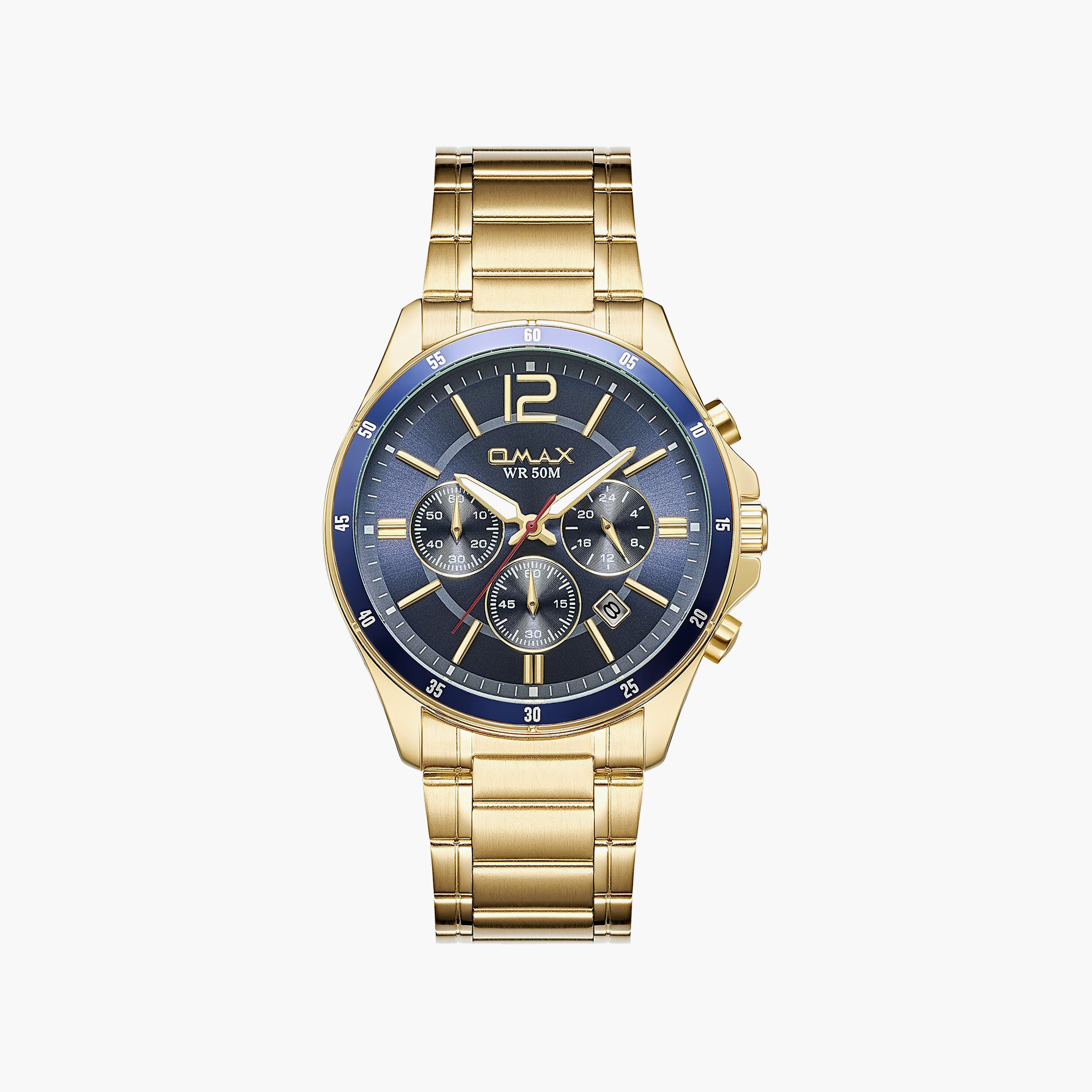 OMAX Men's Dark Blue Round 42 MM Analog Watch | 00CFM105G024-men-watchesandjewellery-watches-image-1