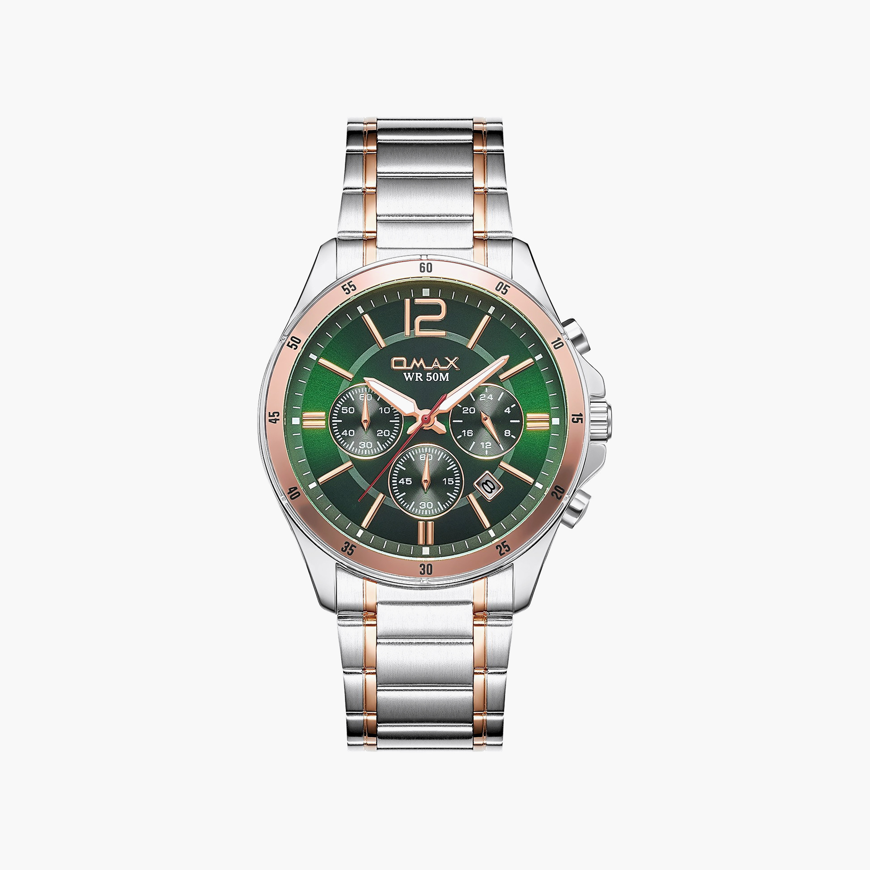 OMAX Men's Green Round 42 MM Analog Watch | 00CFM105N027-men-watchesandjewellery-watches-image-1