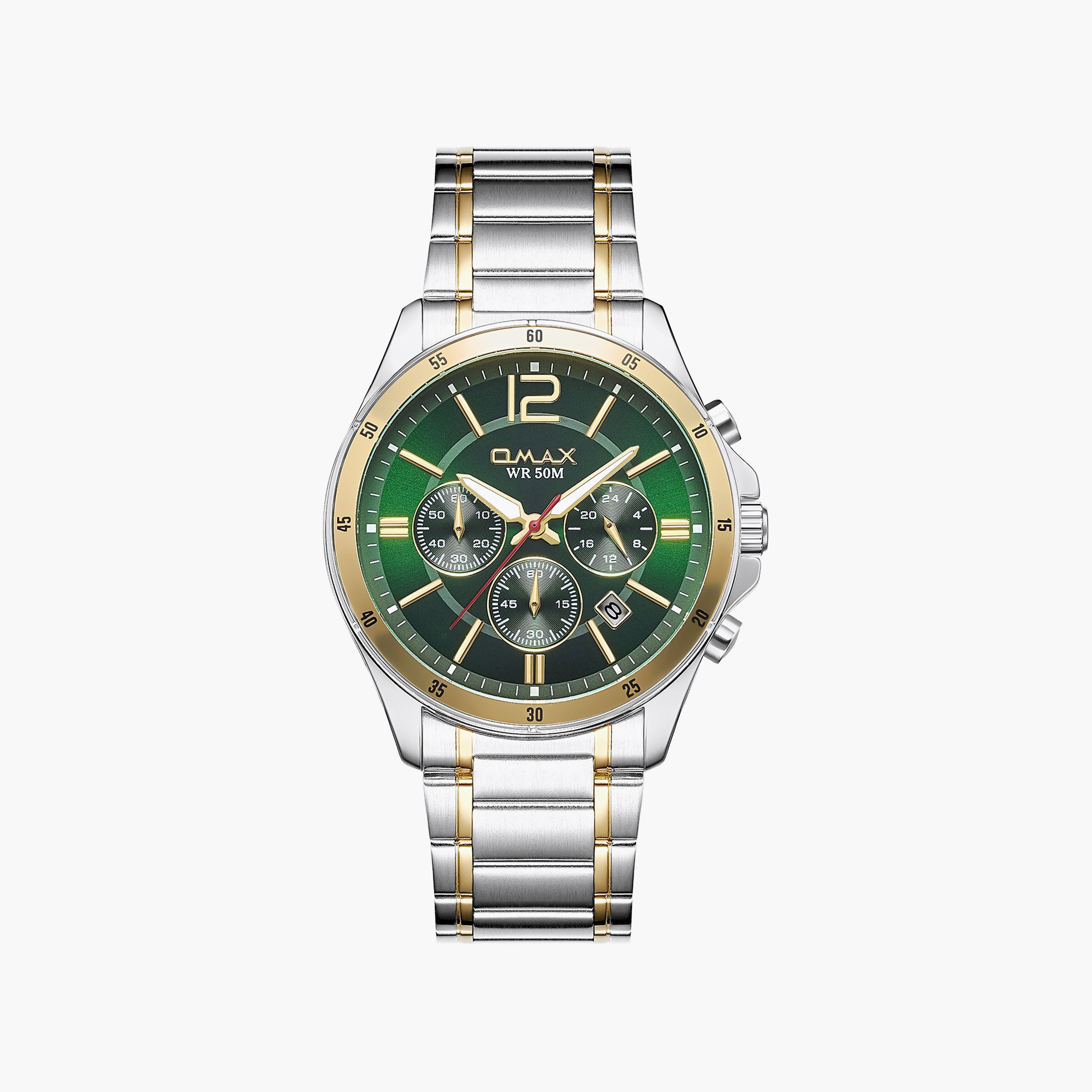 OMAX Men's Green Round 42 MM Analog Watch | 00CFM105T011-men-watchesandjewellery-watches-image-1