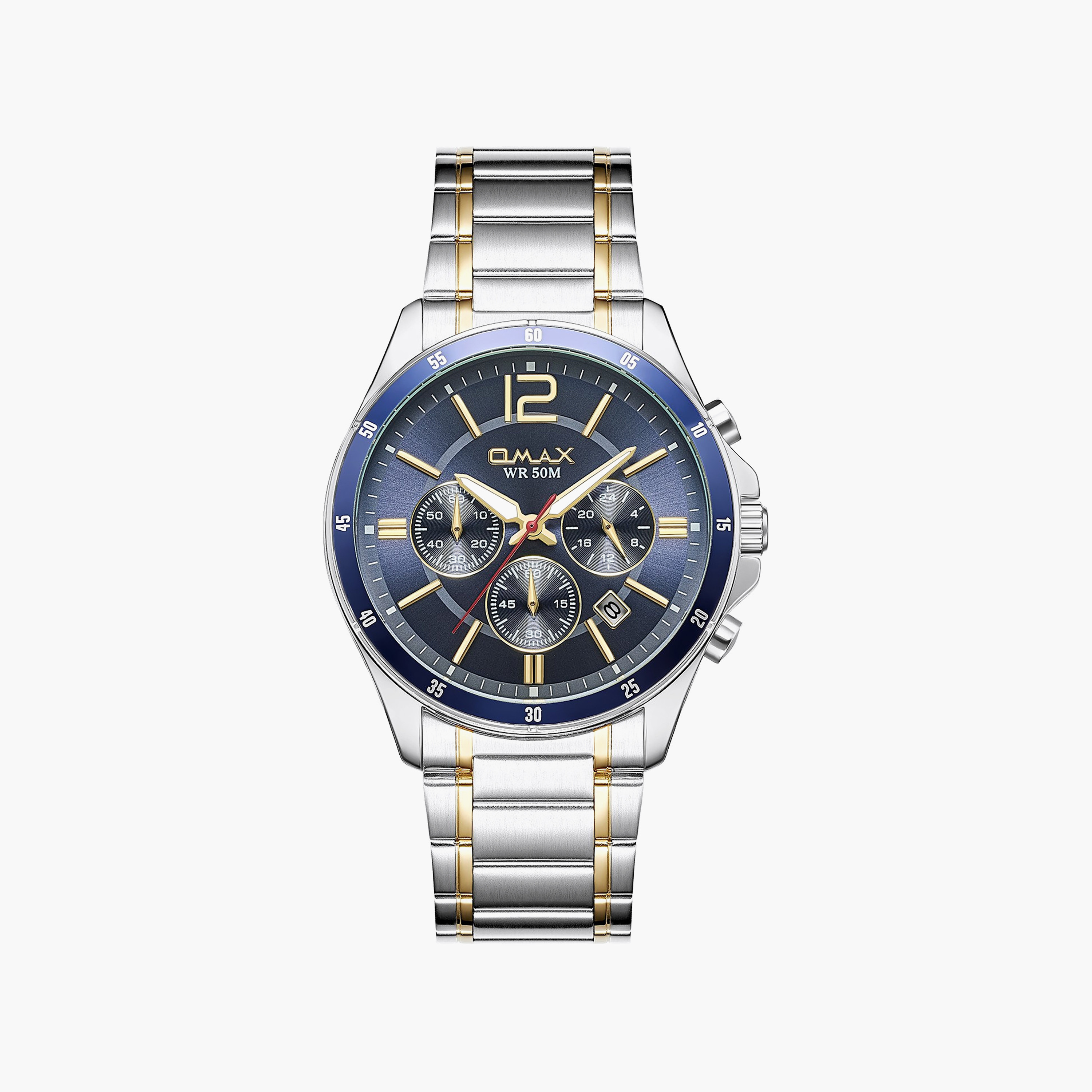 OMAX Men's Dark Blue Round 42 MM Analog Watch | 00CFM105T016-men-watchesandjewellery-watches-image-1