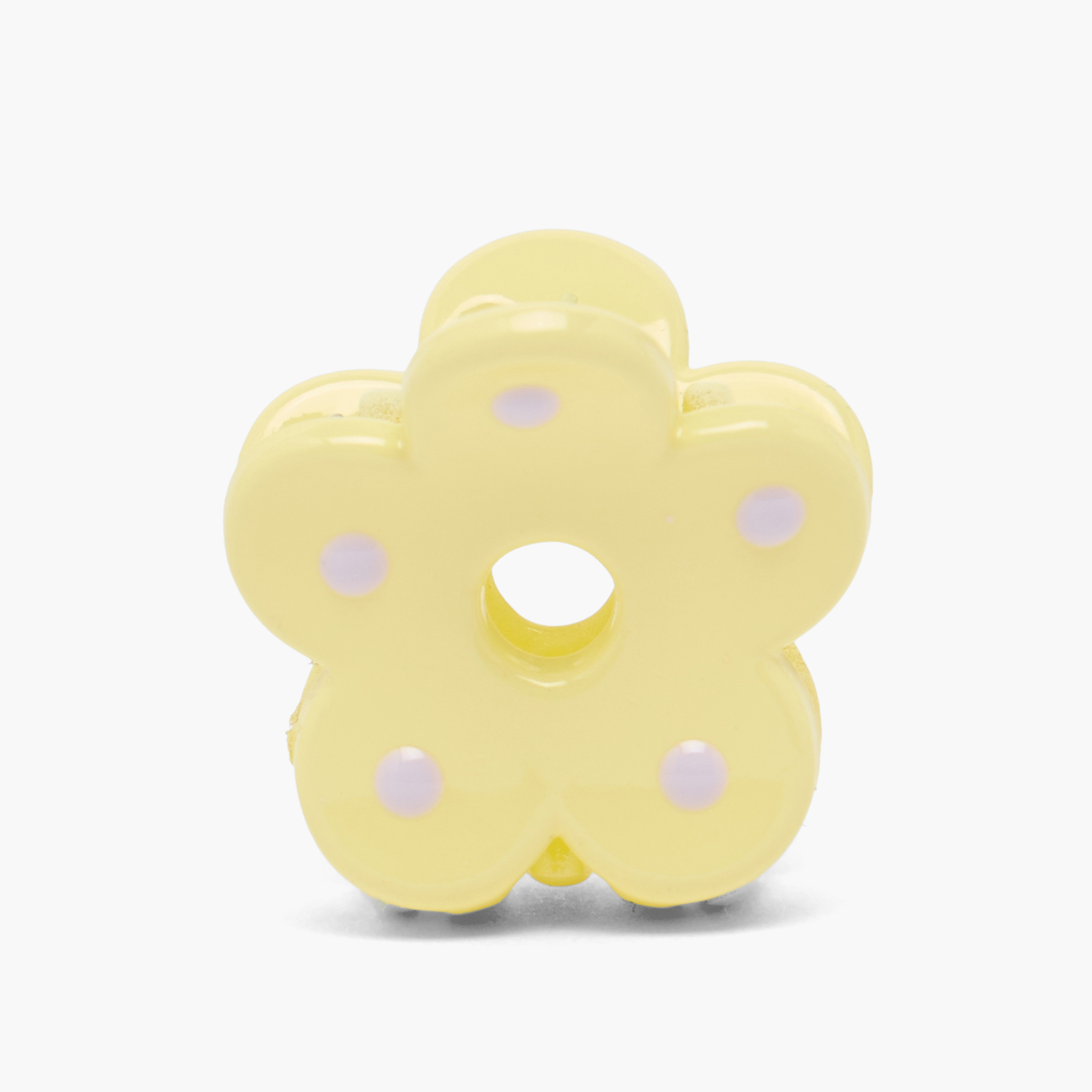 مشابك شعر مخلبية بزهور وطبعات منقطة من تشارمز - طقم من 3 قطع-girls-accessories-hairaccessories-image-2