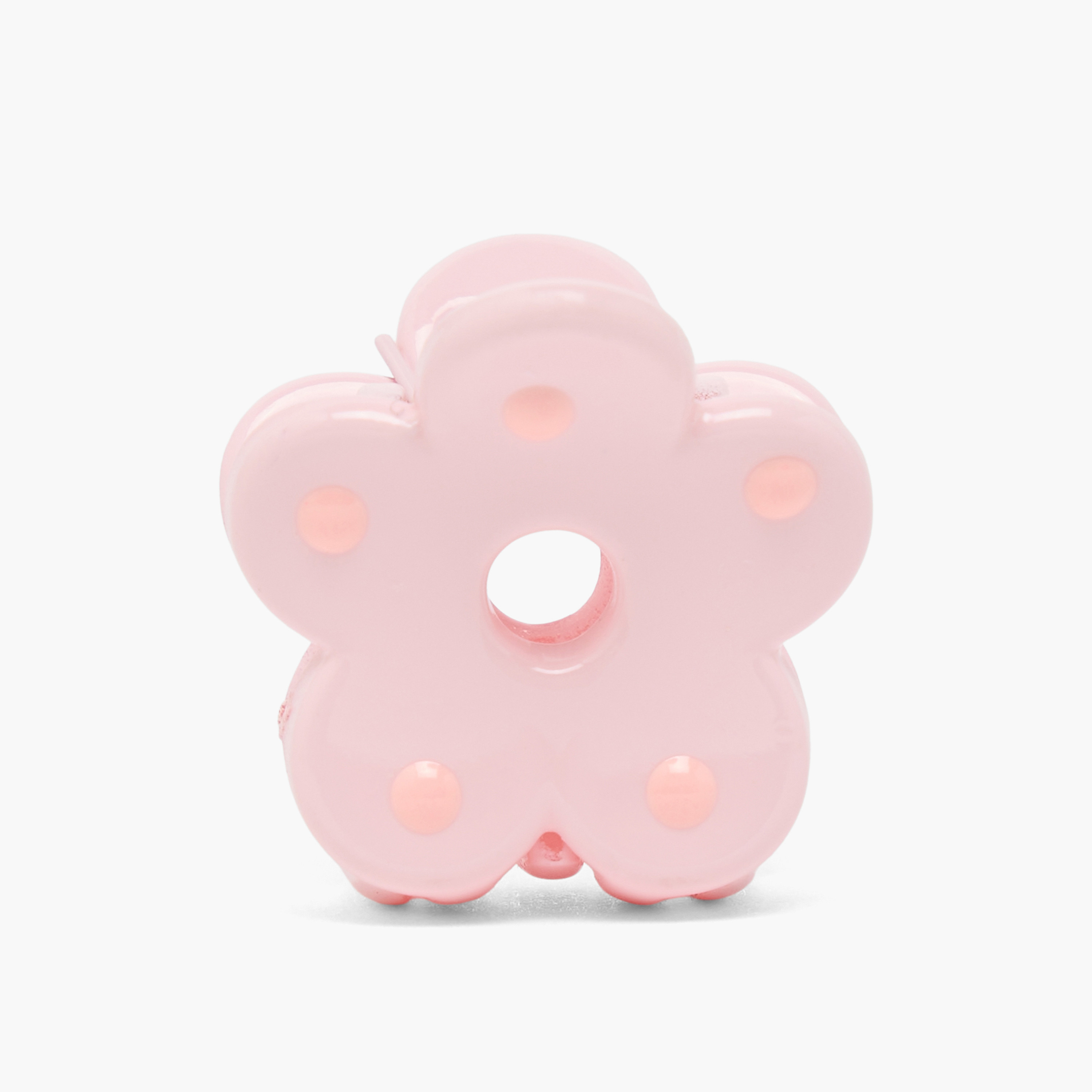 مشابك شعر مخلبية بزهور وطبعات منقطة من تشارمز - طقم من 3 قطع-girls-accessories-hairaccessories-image-3