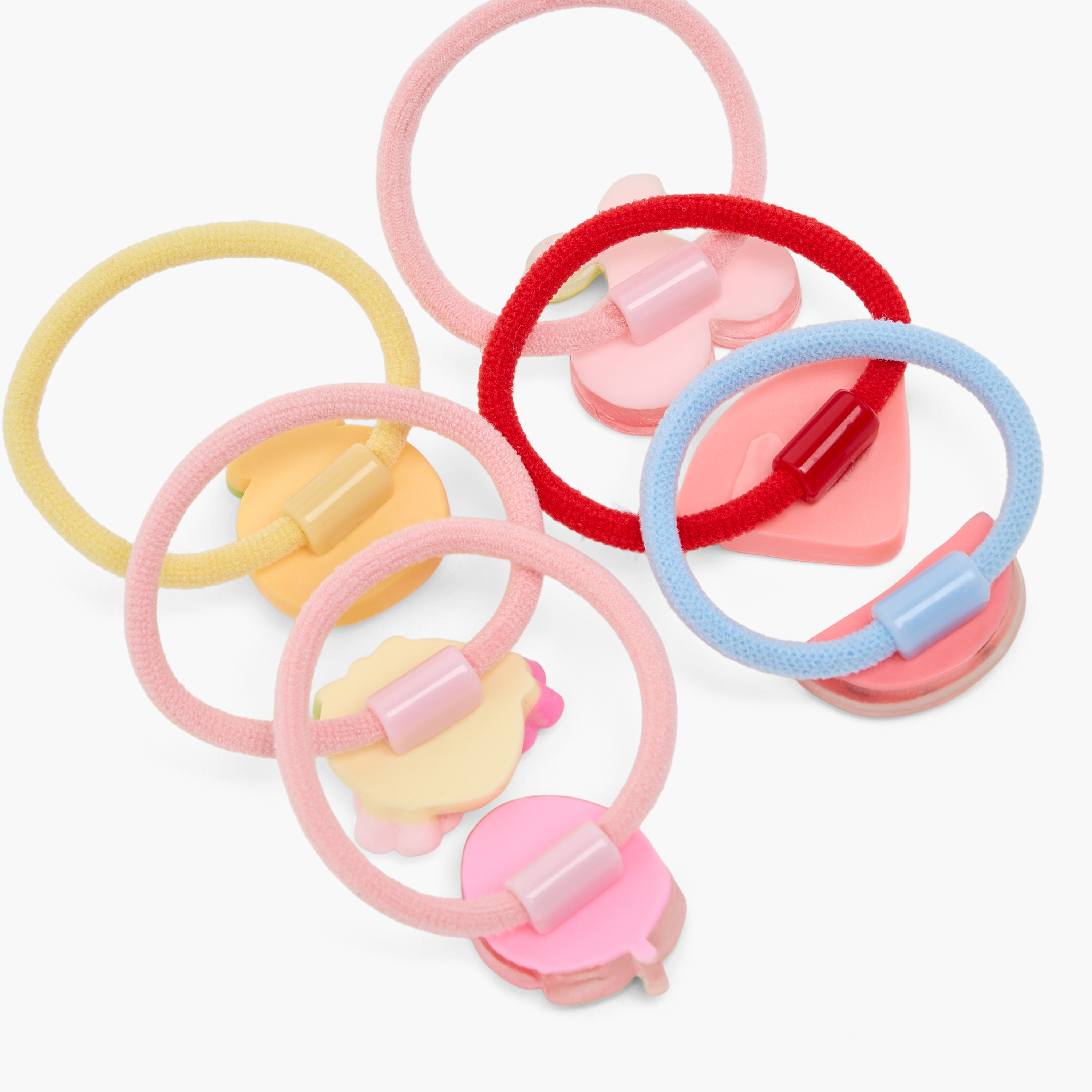ربطة شعر بتزيينات فاكهة من تشارمز - طقم من 6 قطع-girls-accessories-hairaccessories-image-4