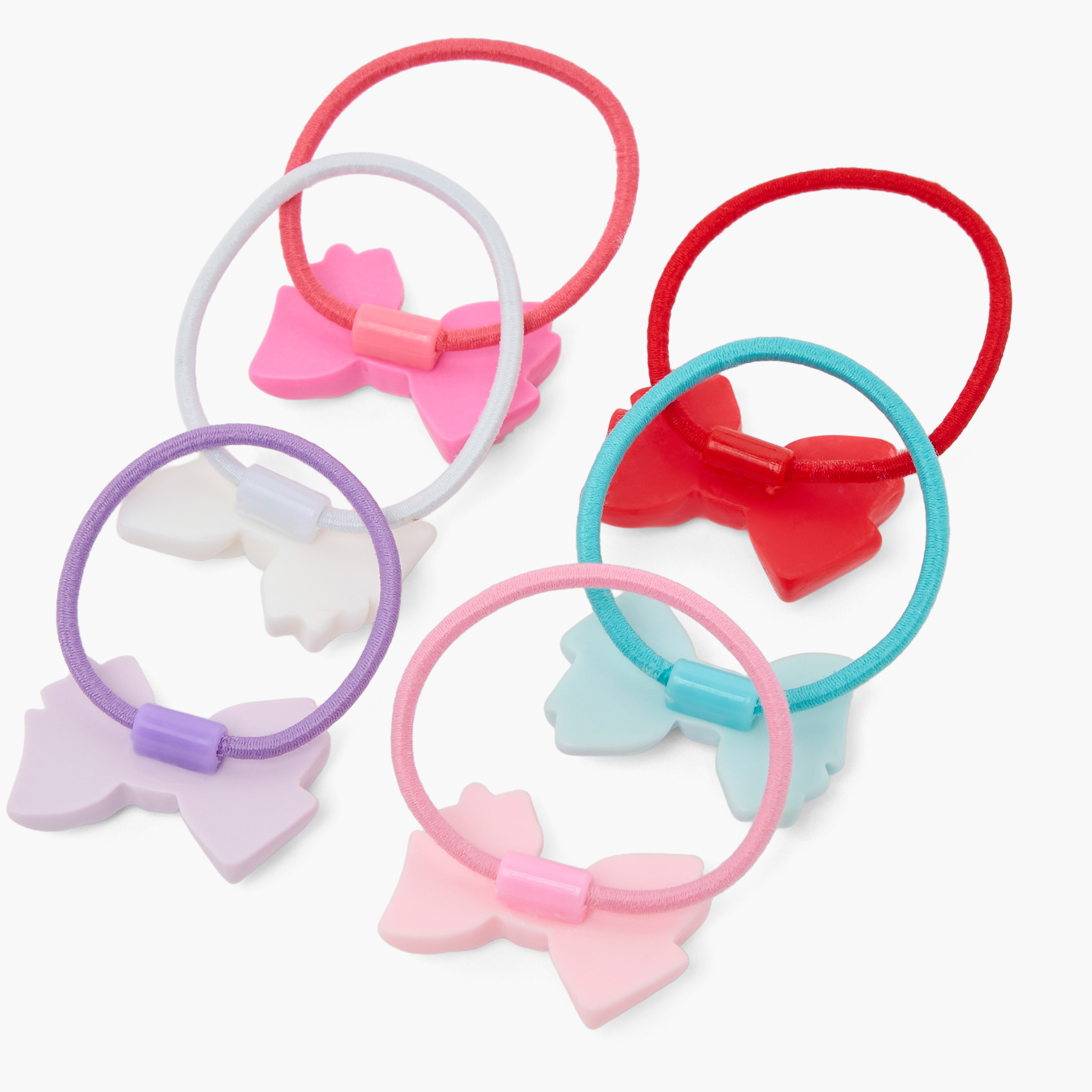 طقم ربطات شعر على شكل فيونكة بطبعات منقطة من تشارمز - 6 قطع-girls-accessories-hairaccessories-image-4