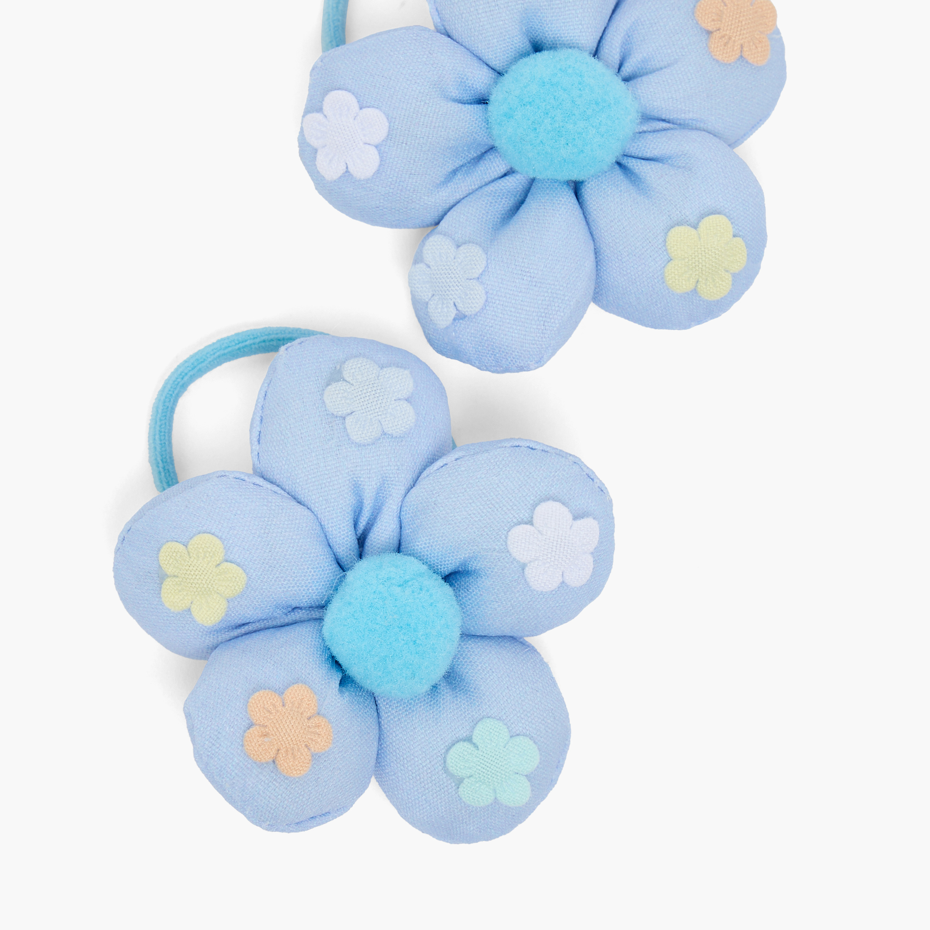 طقم ربطات شعر بزهور قماشية أنيقة عدد 2 من تشارمز-girls-accessories-hairaccessories-image-3