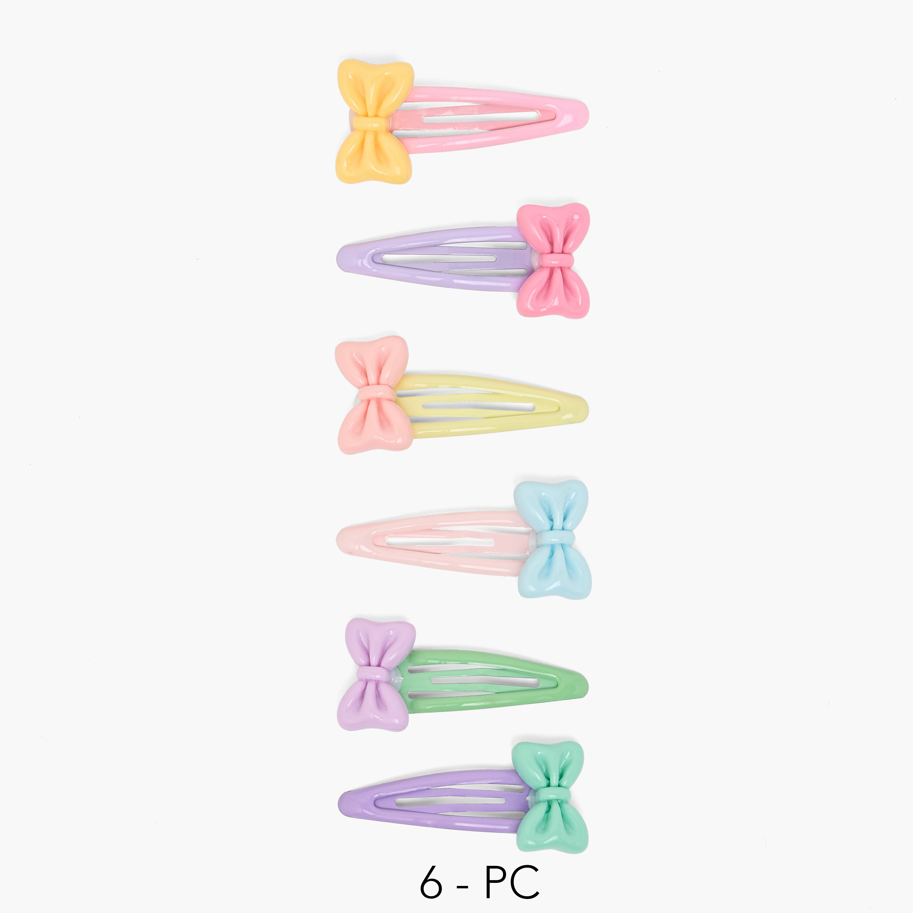 مجموعة مشابك شعر بفيونكة أنيقة 6 قطع من تشارمز-girls-accessories-hairaccessories-image-1