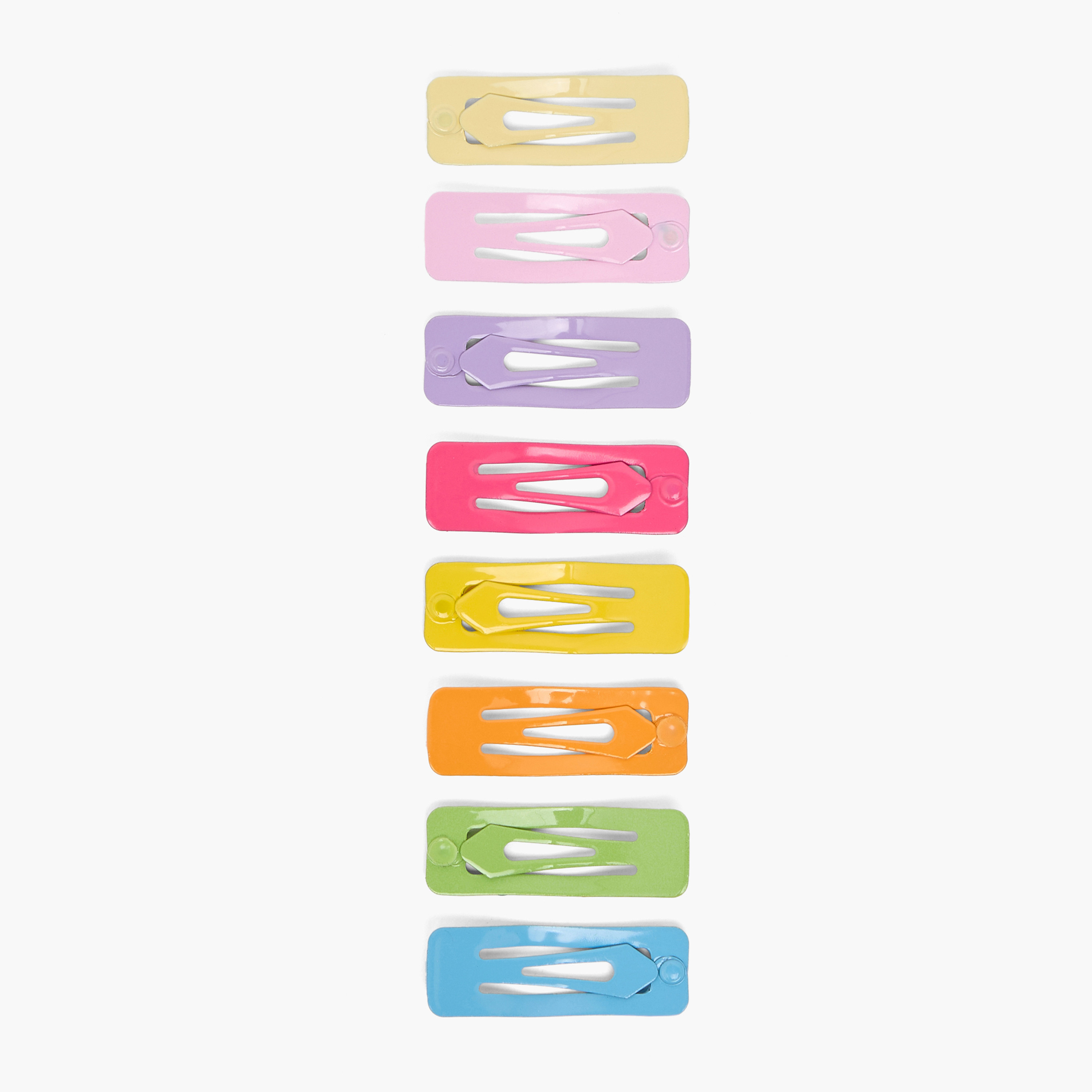 مشابك شعر كبس بطبعات منقطة من تشارمز - طقم من 8 قطع-girls-accessories-hairaccessories-image-2