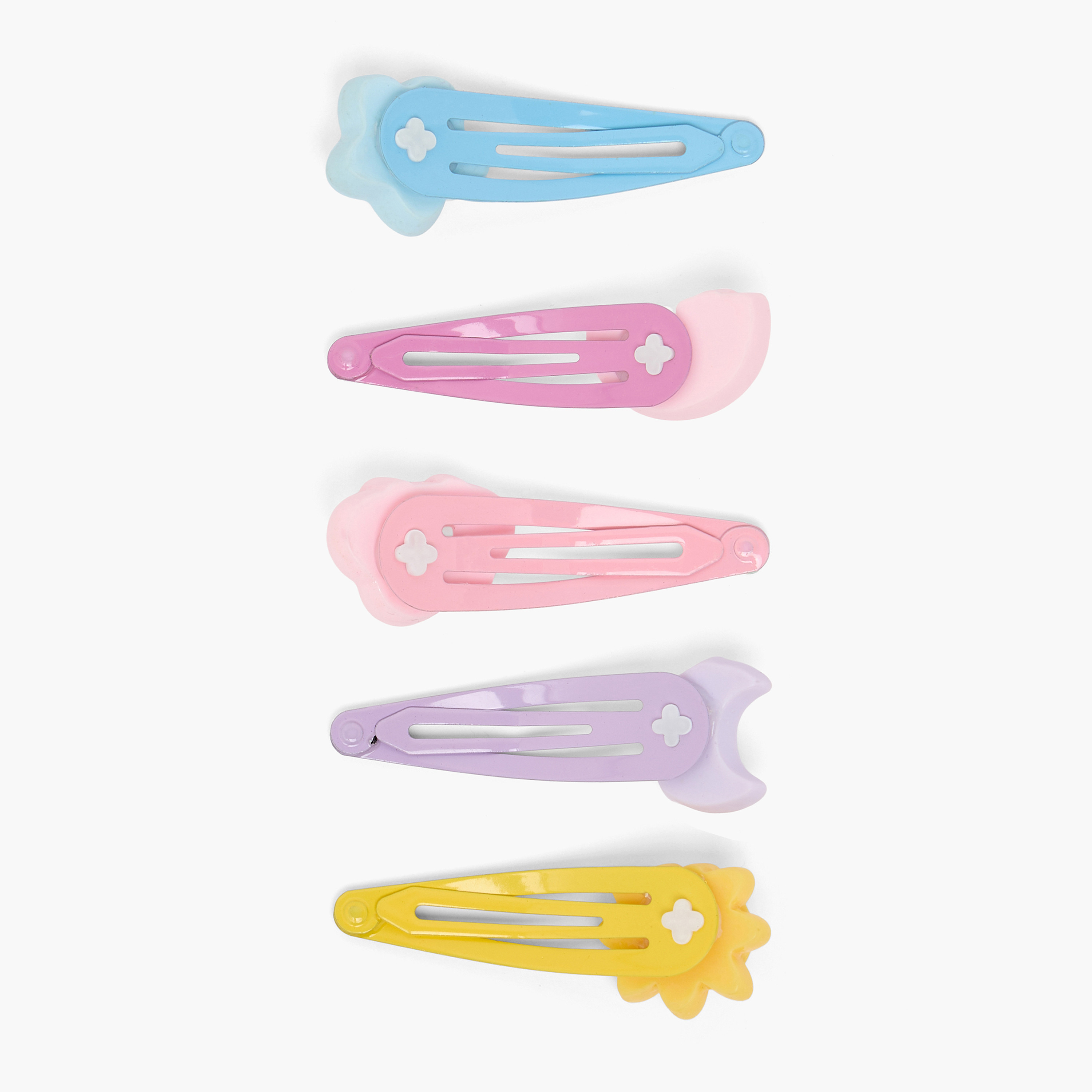 طقم مشابك شعر كبس من تشارمز - 5 قطع-girls-accessories-hairaccessories-image-2