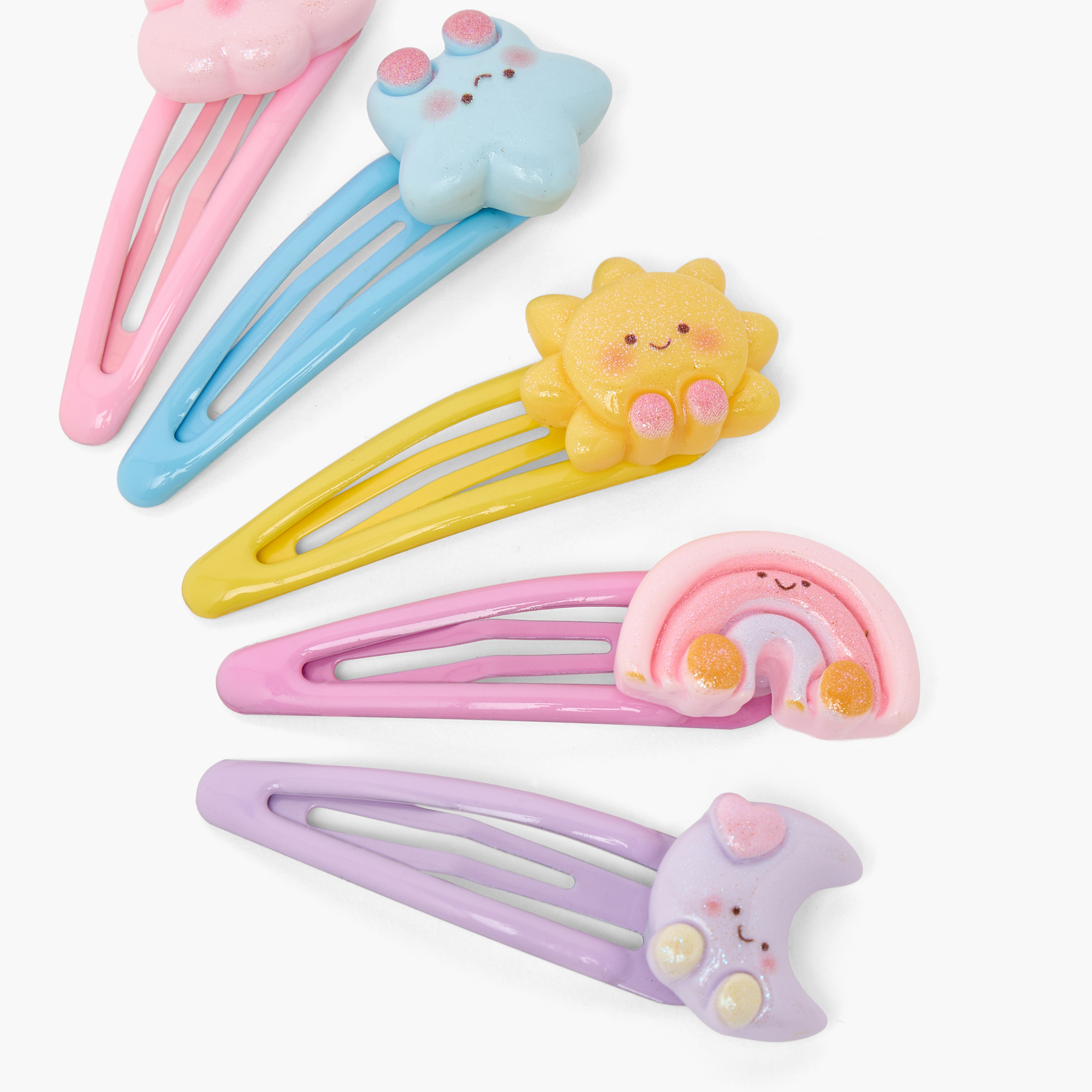 طقم مشابك شعر كبس من تشارمز - 5 قطع-girls-accessories-hairaccessories-image-4