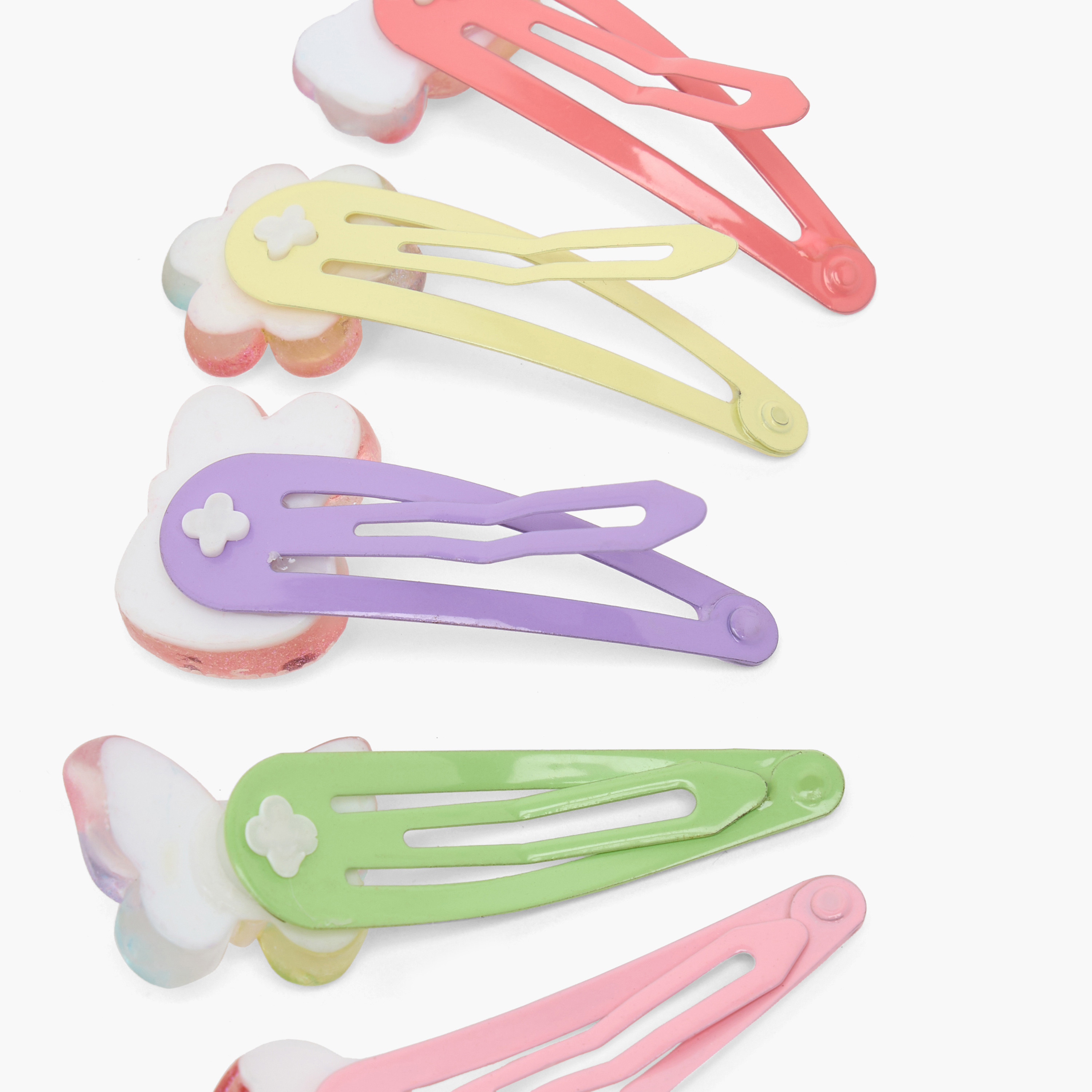 طقم مشابك شعر بزينة جليتر من تشارمز - 5 قطع-girls-accessories-hairaccessories-image-5