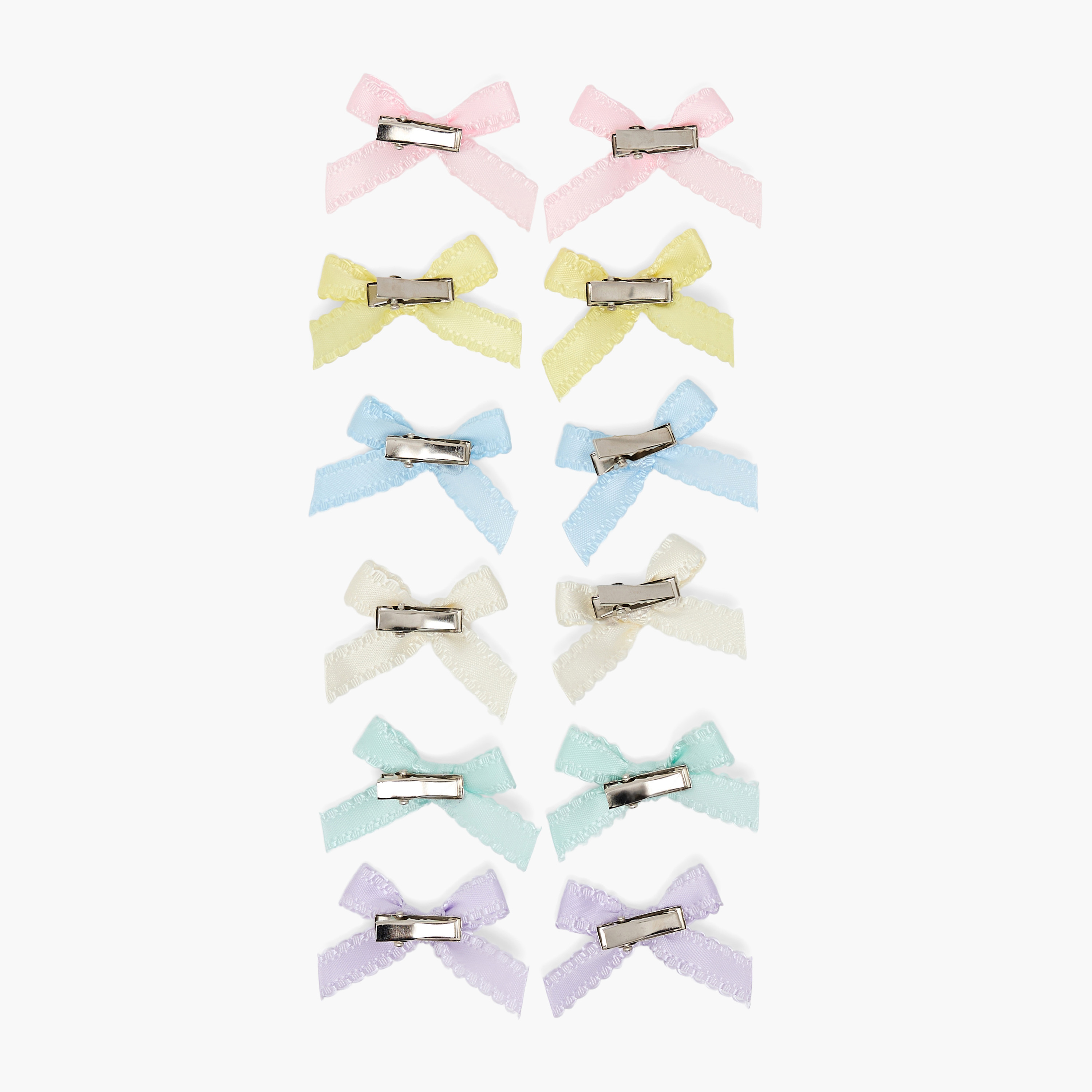 مجموعة مشابك شعر بفيونكة ناعمة 12 قطعة من تشارمز-girls-accessories-hairaccessories-image-2