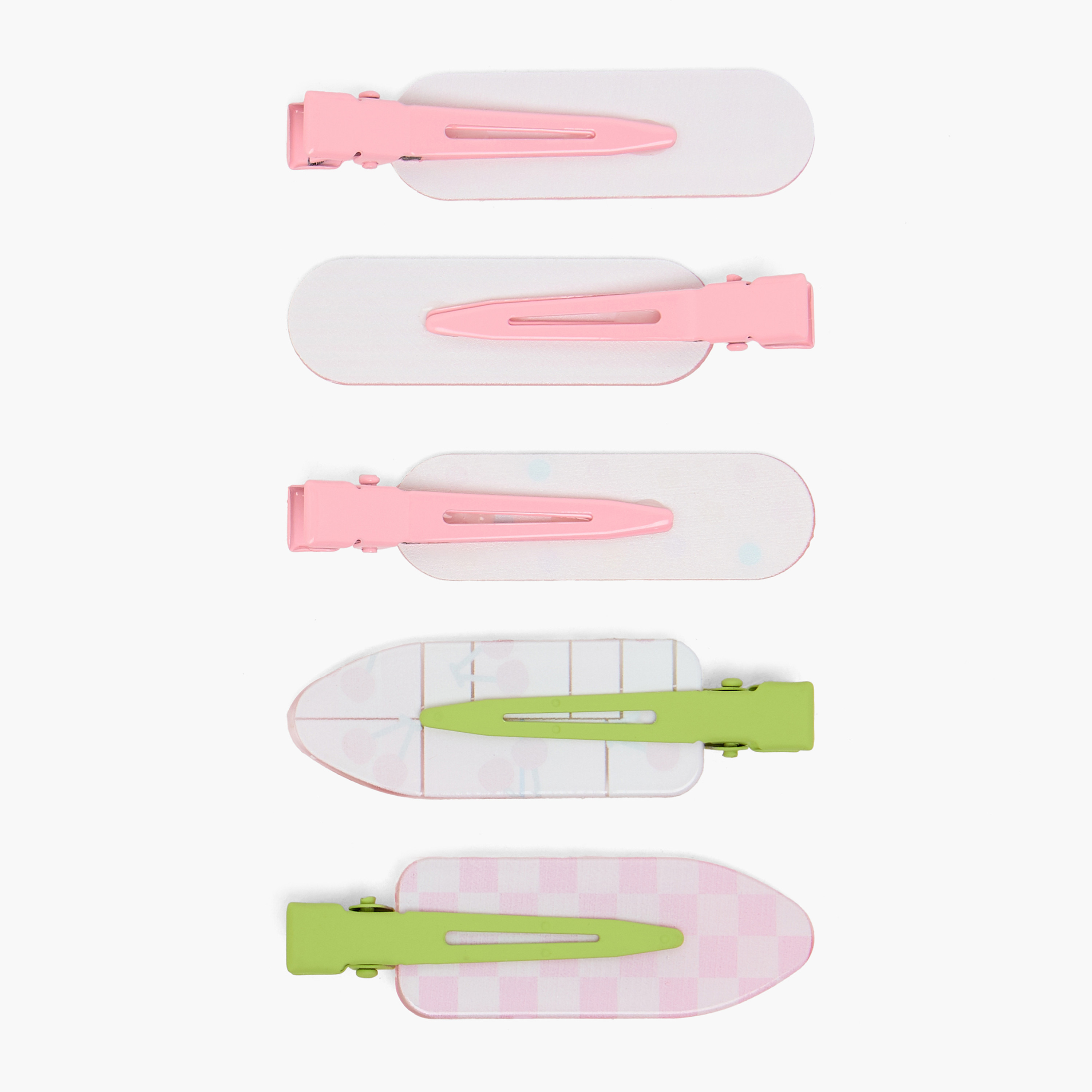 مشابك شعر بطبعات صيفية من تشارمز - طقم من 5 قطع-girls-accessories-hairaccessories-image-2