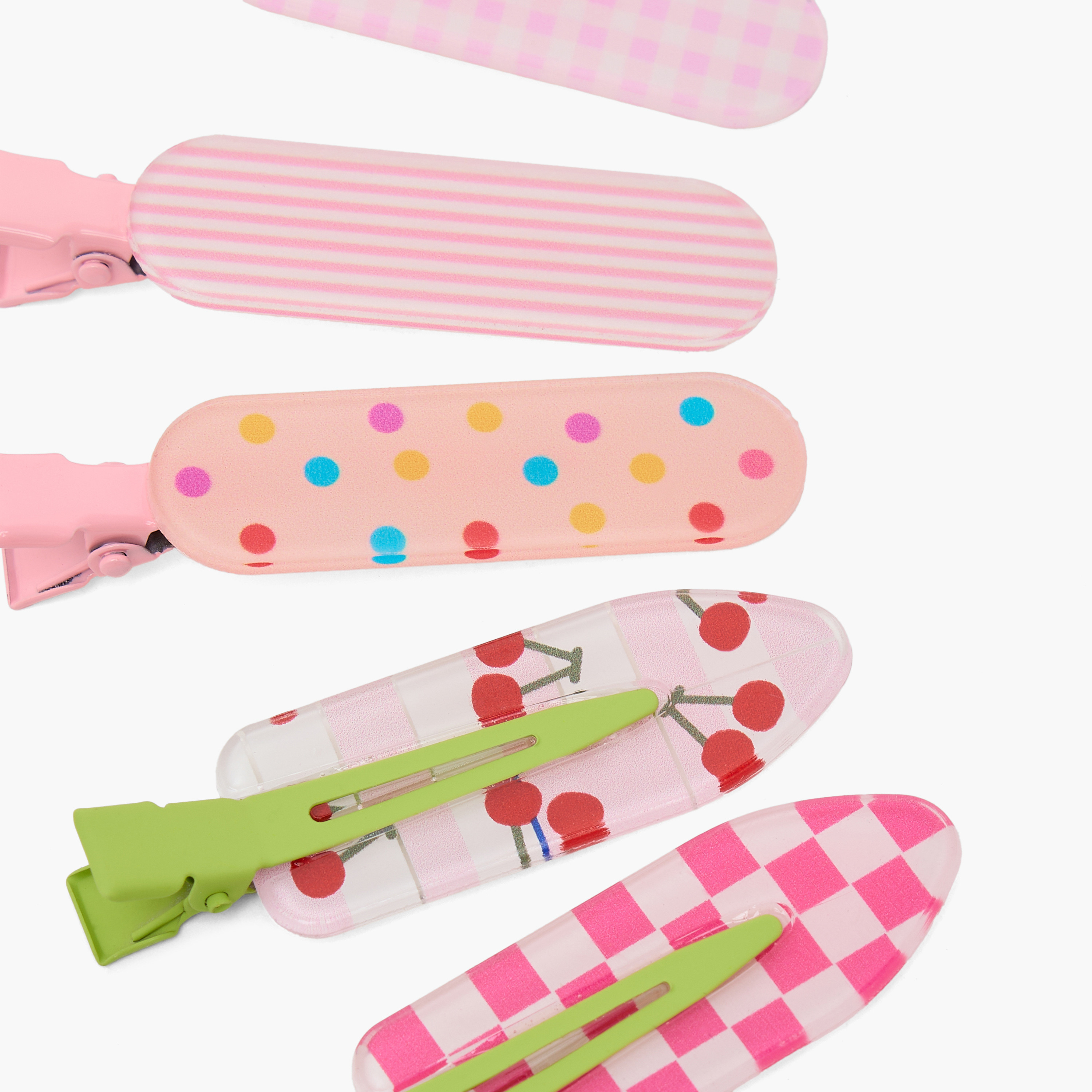 مشابك شعر بطبعات صيفية من تشارمز - طقم من 5 قطع-girls-accessories-hairaccessories-image-4