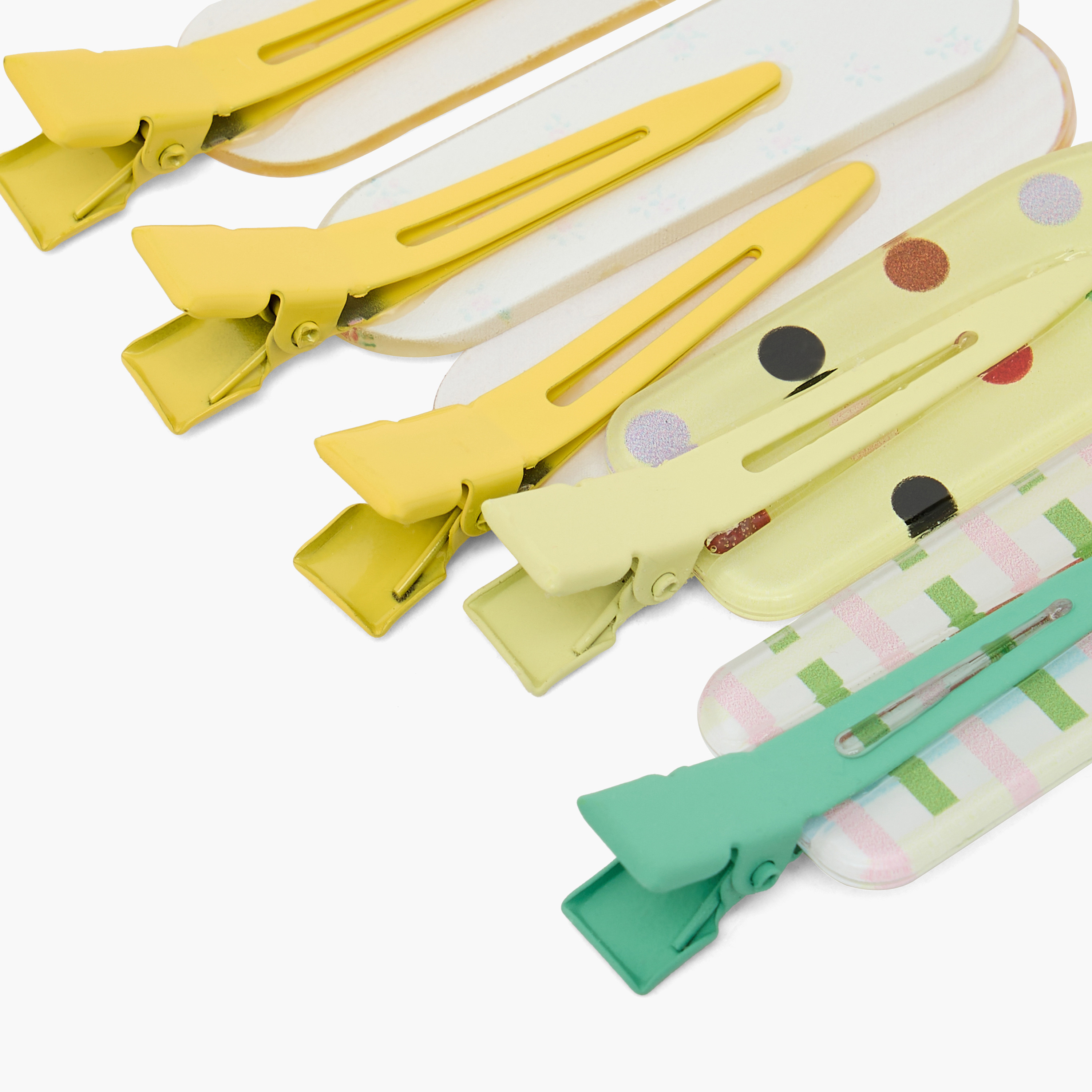 طقم مشابك شعر تمساح بطبعات صيفية من تشارمز - 5 قطع-girls-accessories-hairaccessories-image-5