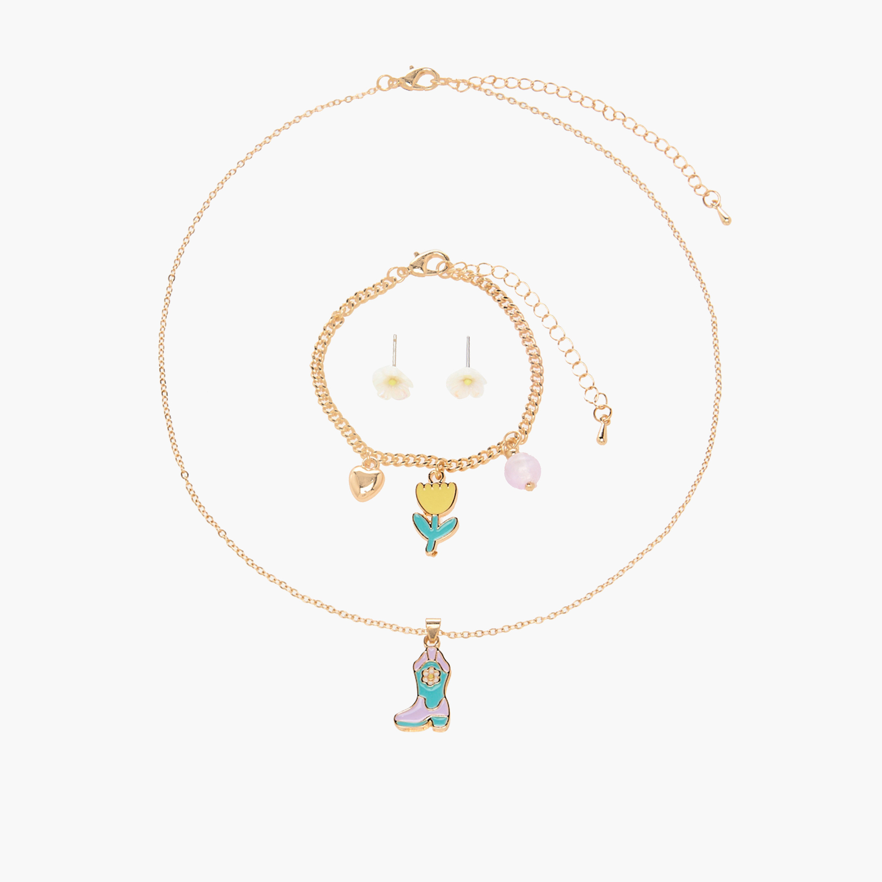 طقم من 3 قطع مجوهرات مزينة من تشارمز-girls-accessories-jewellery-image-1