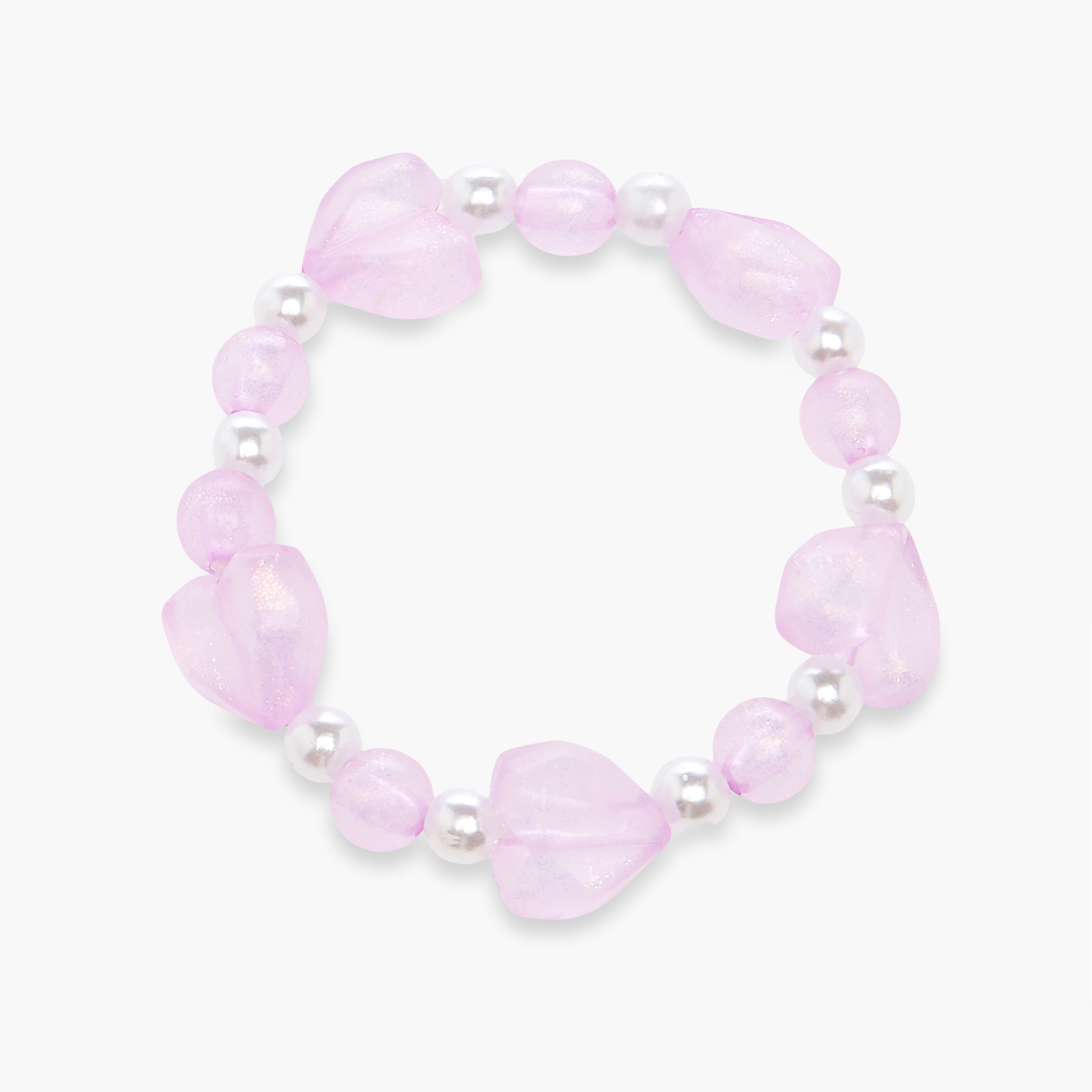 طقم أساور مطاطية بتصميم قلوب وخرز 3 قطع من تشارمز-girls-accessories-jewellery-image-5