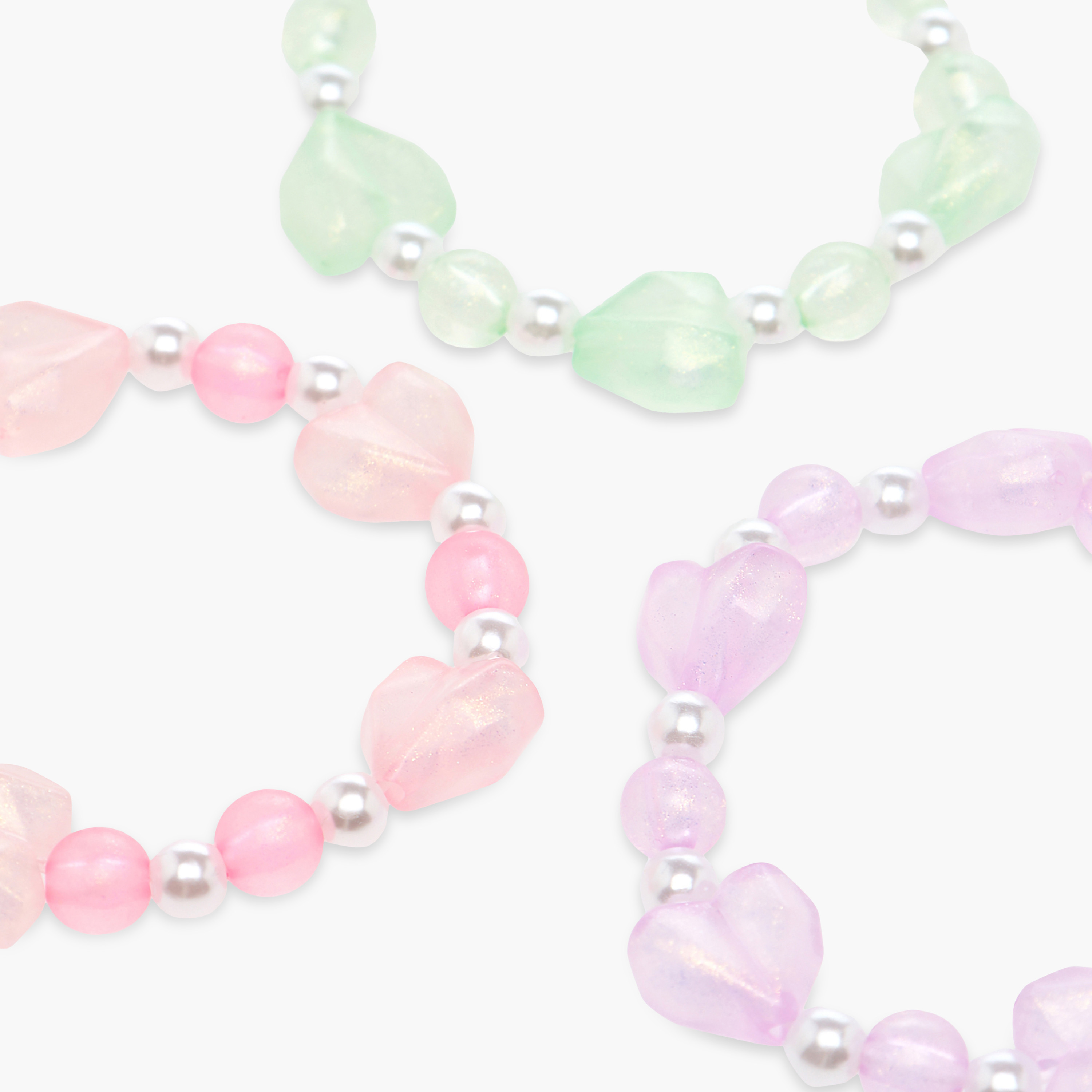 طقم أساور مطاطية بتصميم قلوب وخرز 3 قطع من تشارمز-girls-accessories-jewellery-image-8