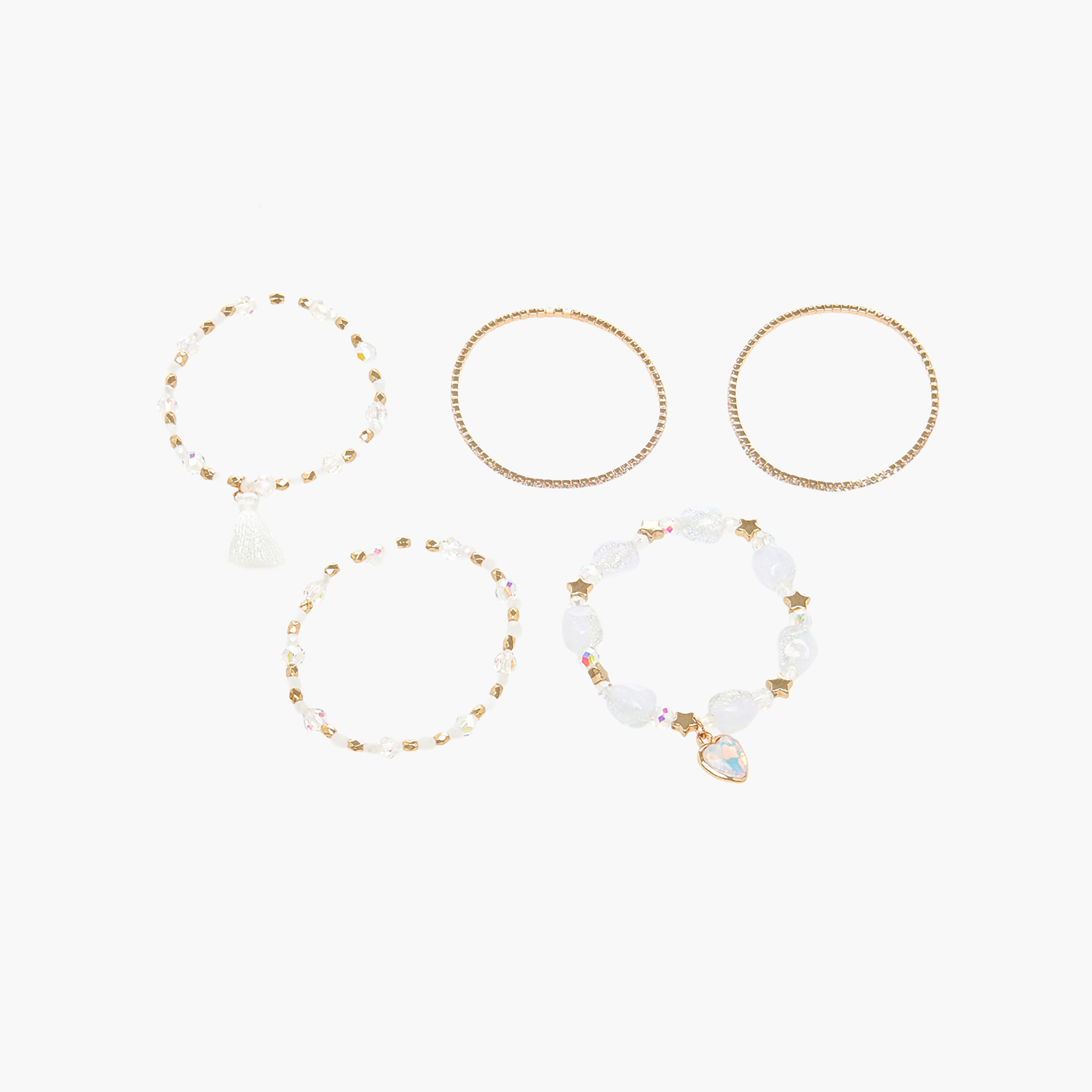 Pack of 5 Charmz Bracelet with Embellishment-girls-accessories-jewellery-image-4