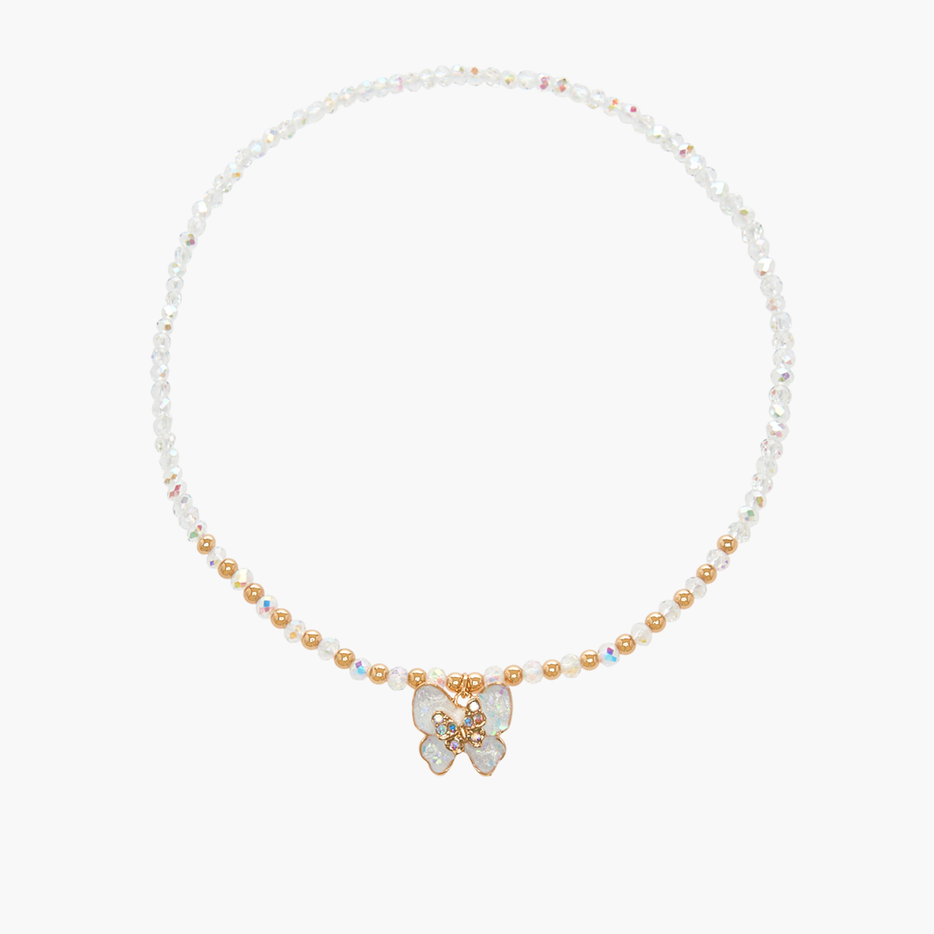 طقم مجوهرات بناتي بقلادة الفراشة اللامعة قطعتين من تشارمز-girls-accessories-jewellery-image-2
