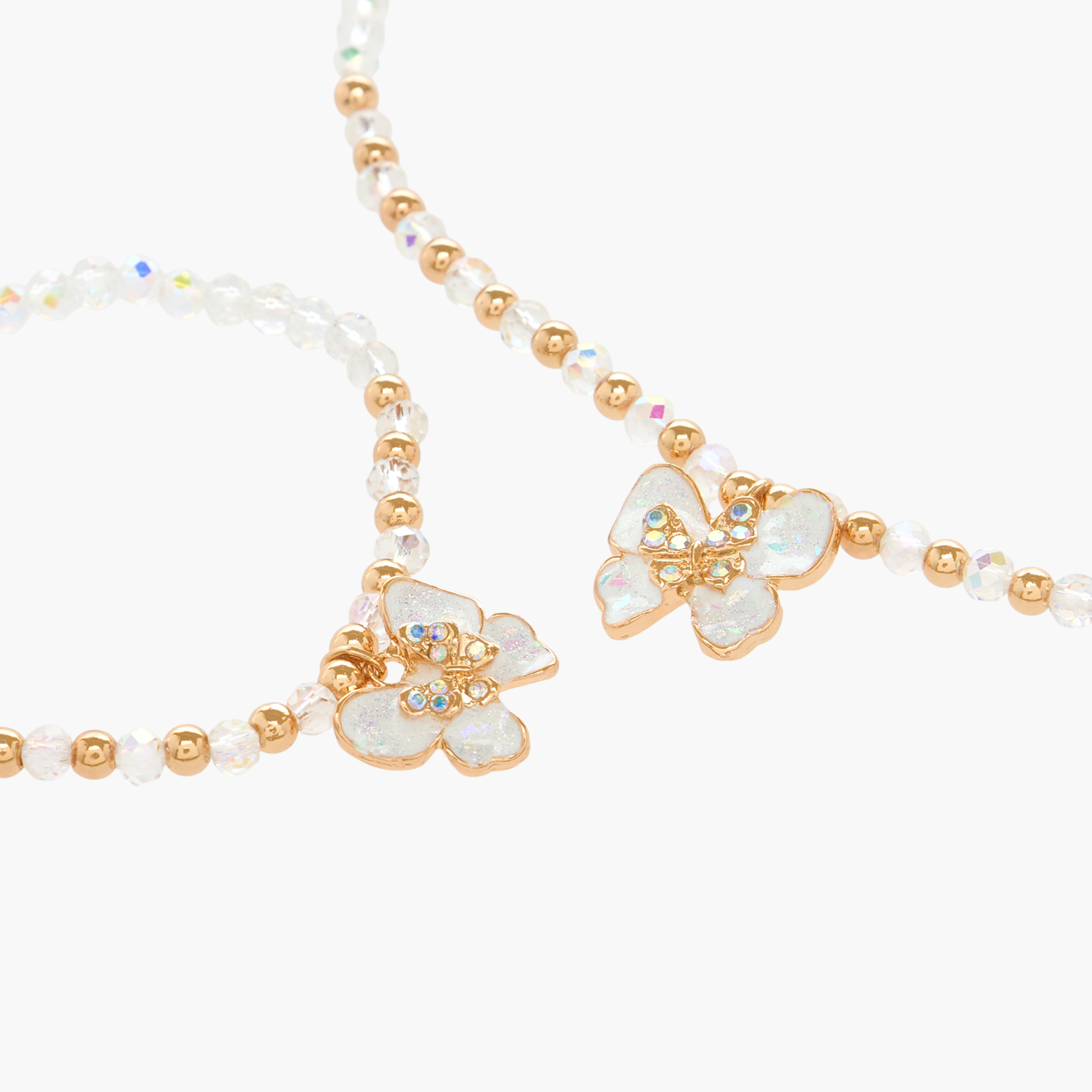 طقم مجوهرات بناتي بقلادة الفراشة اللامعة قطعتين من تشارمز-girls-accessories-jewellery-image-4