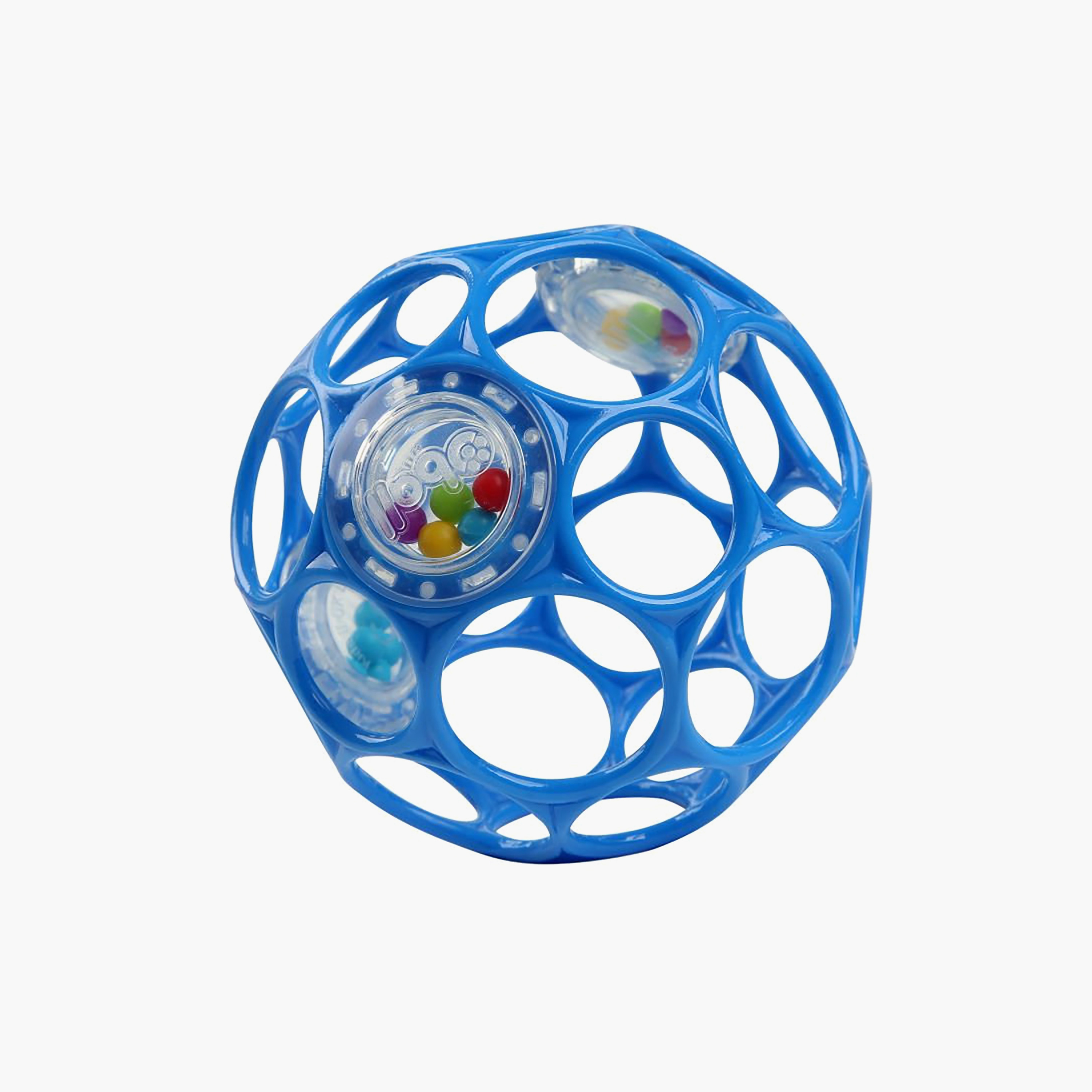 Bright Starts BPA-Free Oball Rattle Toy - 4 Inch - Newborn+-baby-infantactivity-image-1