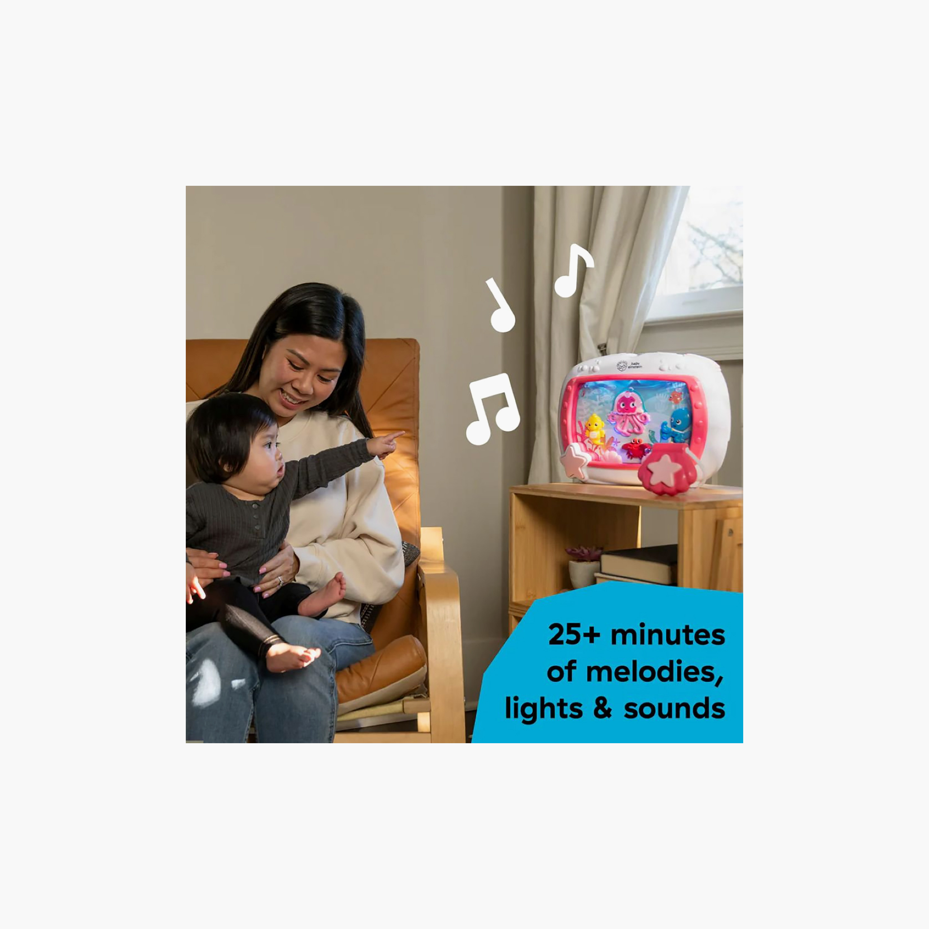 لعبة سرير مهدئة سي دريمز سوذر مع ريموت من بيبي آينشتاين-baby-feeding-pacifiers-image-3