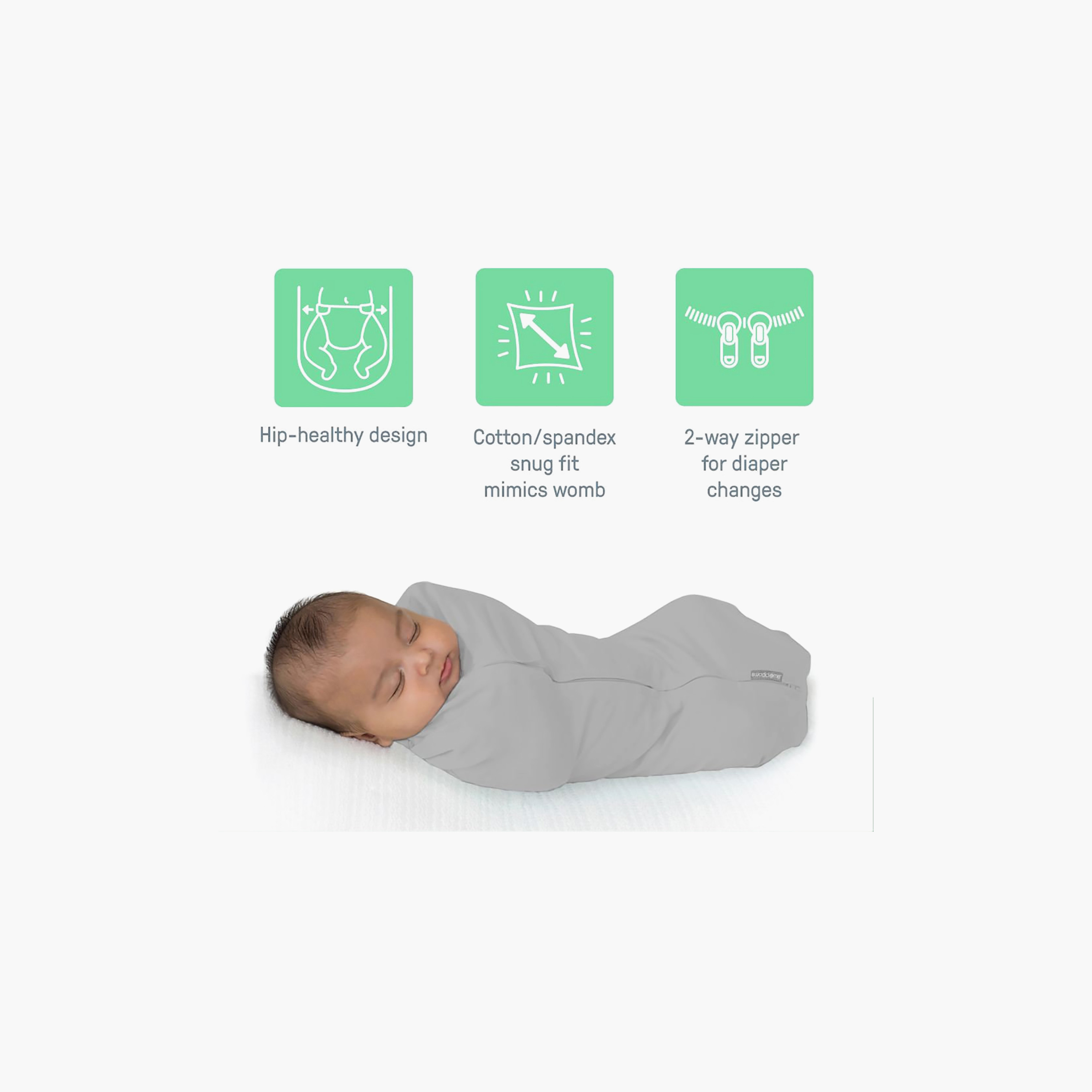 Ingenuity 2-Piece 1.0 TOG SwaddleMe Pod Swaddle - Little Bees - 0-2 Months-baby-nursery-blanketsandswaddles-swaddlesandsleepingbags-image-6