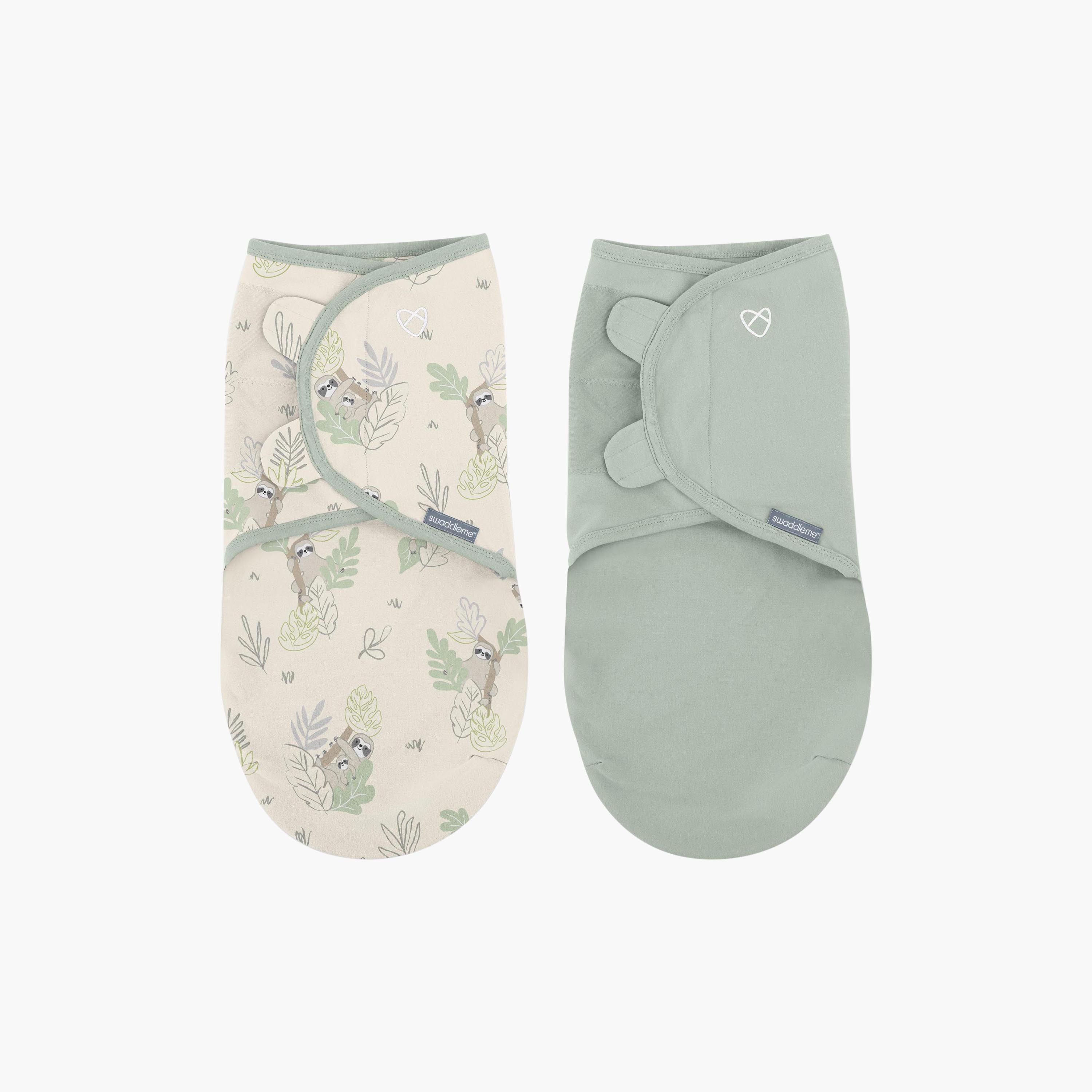 Ingenuity 2-Piece 1.0 TOG SwaddleMe Swaddle - Peekaboo Sloth - 0-3 Months-baby-nursery-blanketsandswaddles-swaddlesandsleepingbags-image-1
