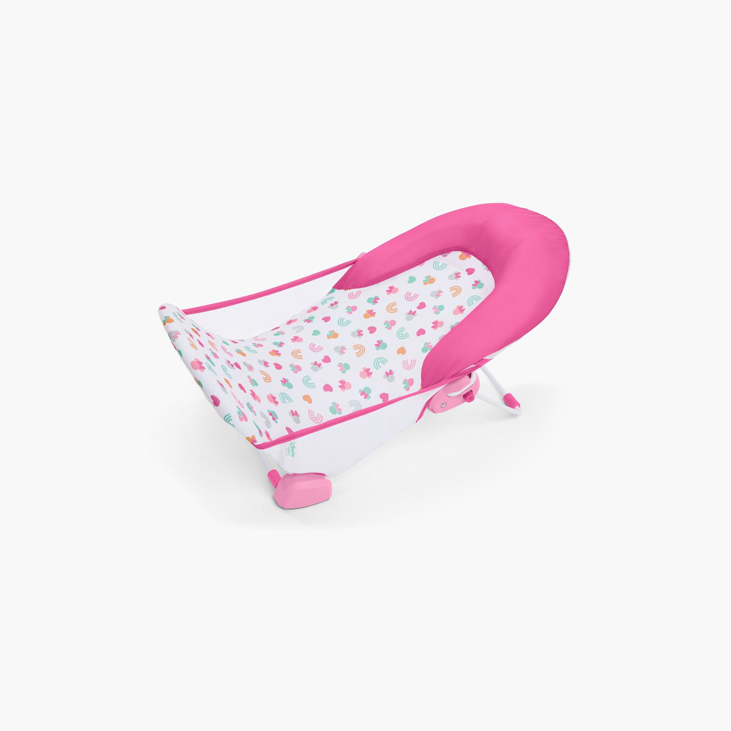 Bright Starts Minnie Mouse Foldaway 2-Position Baby Bath Seat - 0-6 Months-baby-bathandcare-bathtubs-image-1