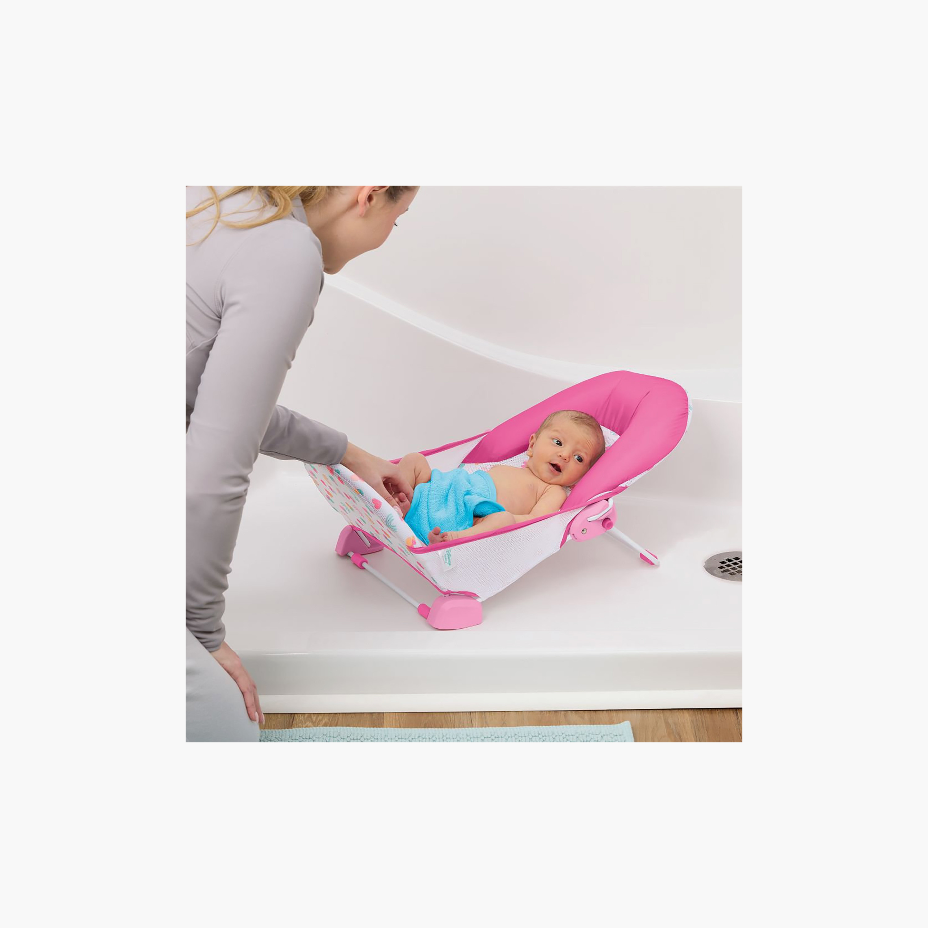 Bright Starts Minnie Mouse Foldaway 2-Position Baby Bath Seat - 0-6 Months-baby-bathandcare-bathtubs-image-2
