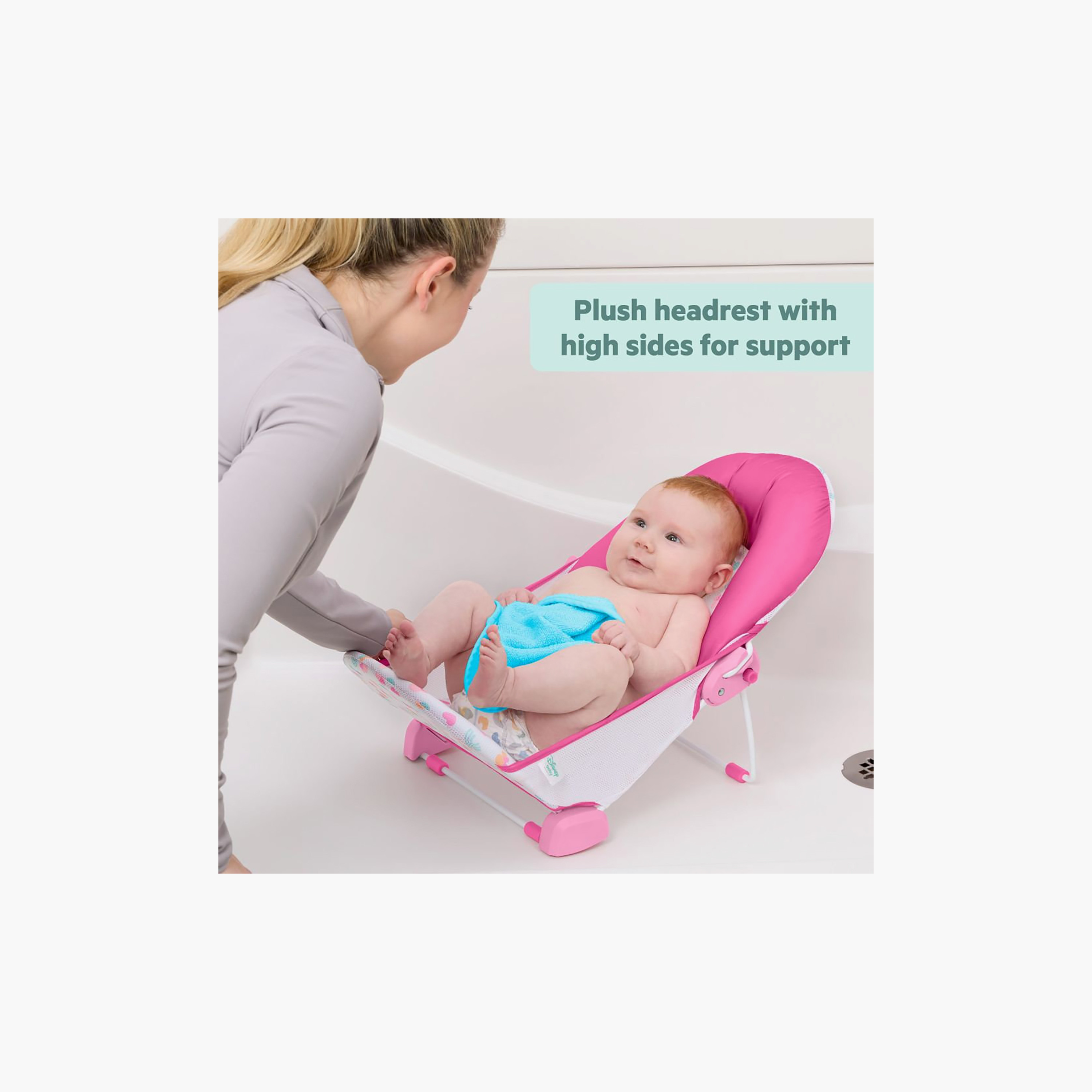 Bright Starts Minnie Mouse Foldaway 2-Position Baby Bath Seat - 0-6 Months-baby-bathandcare-bathtubs-image-3