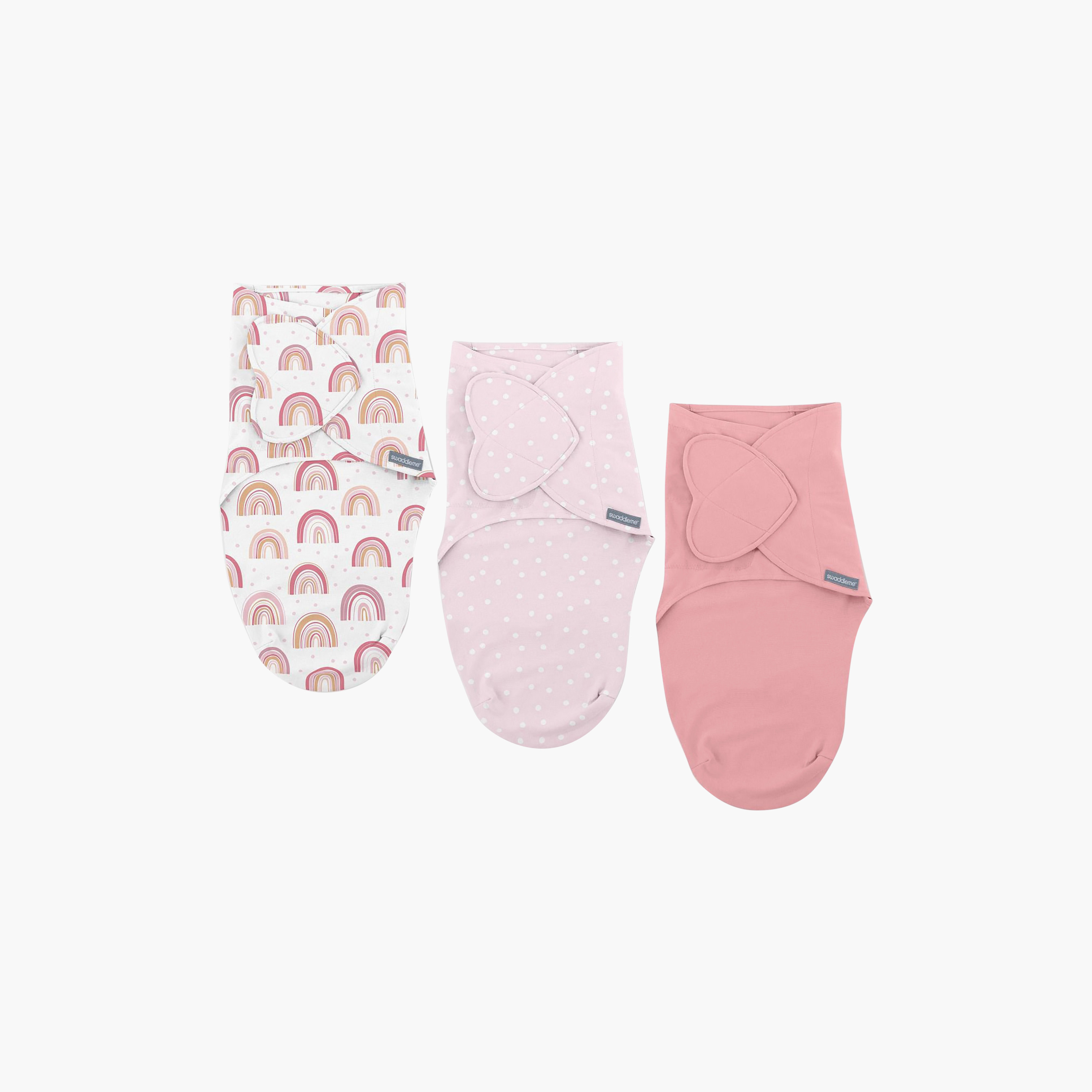 طقم قماط 3 قطع سوادل مي (1.0 توغ) بتصميم قوس قزح لعمر 0-3 أشهر من إنجينويتي-baby-nursery-blanketsandswaddles-swaddlesandsleepingbags-image-1