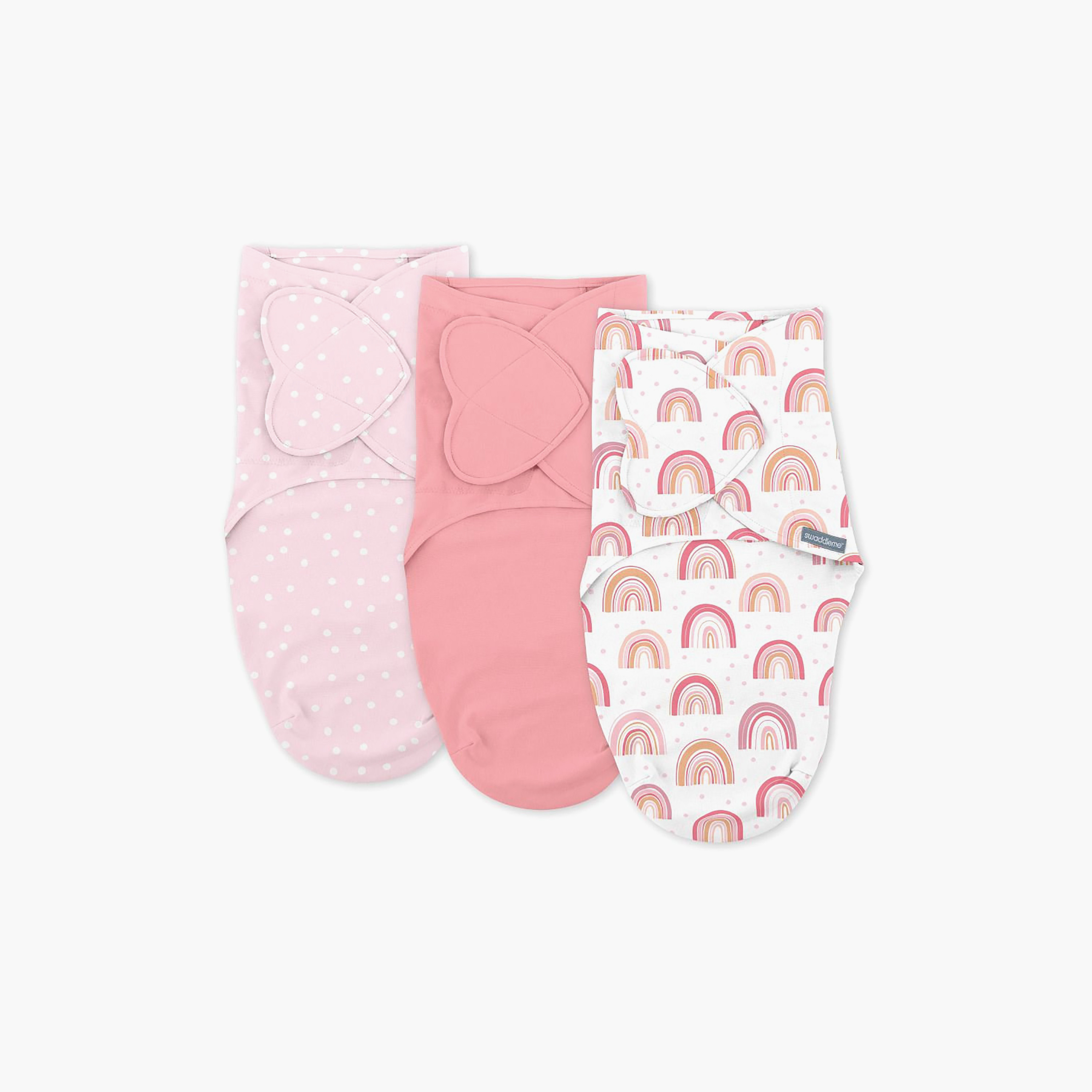 طقم قماط 3 قطع سوادل مي (1.0 توغ) بتصميم قوس قزح لعمر 0-3 أشهر من إنجينويتي-baby-nursery-blanketsandswaddles-swaddlesandsleepingbags-image-7