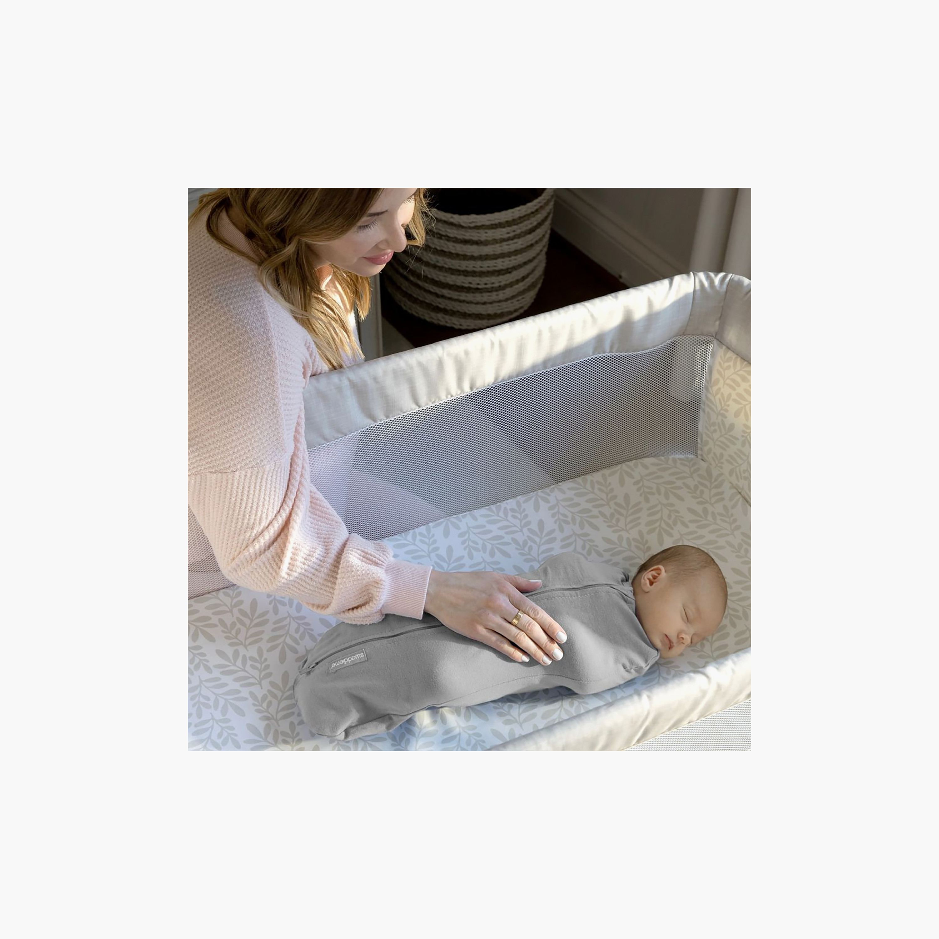 قماط بود سوادل (1.0 توغ) بتصميم سكريبل إليفانت لعمر 0-2 شهر من إنجينويتي-baby-nursery-blanketsandswaddles-swaddlesandsleepingbags-image-4