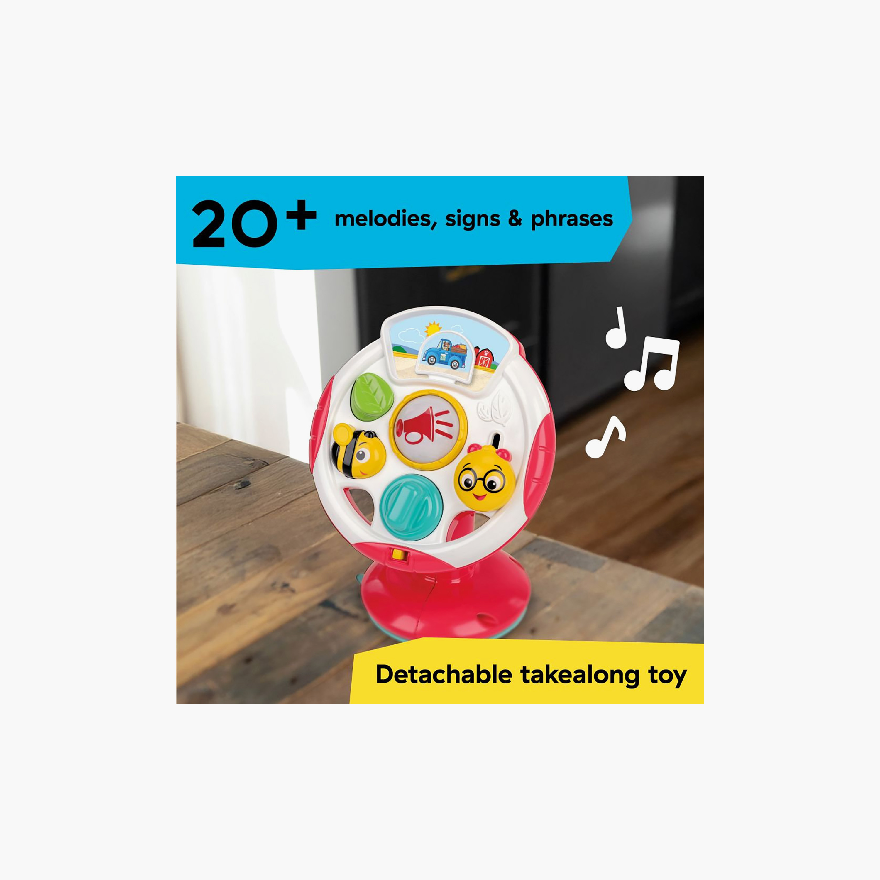 كرسي اطعام بيبي اينشتاين سناب اند ستير مع صينية قابلة للازالة-baby-feeding-highchairsandboosters-image-6
