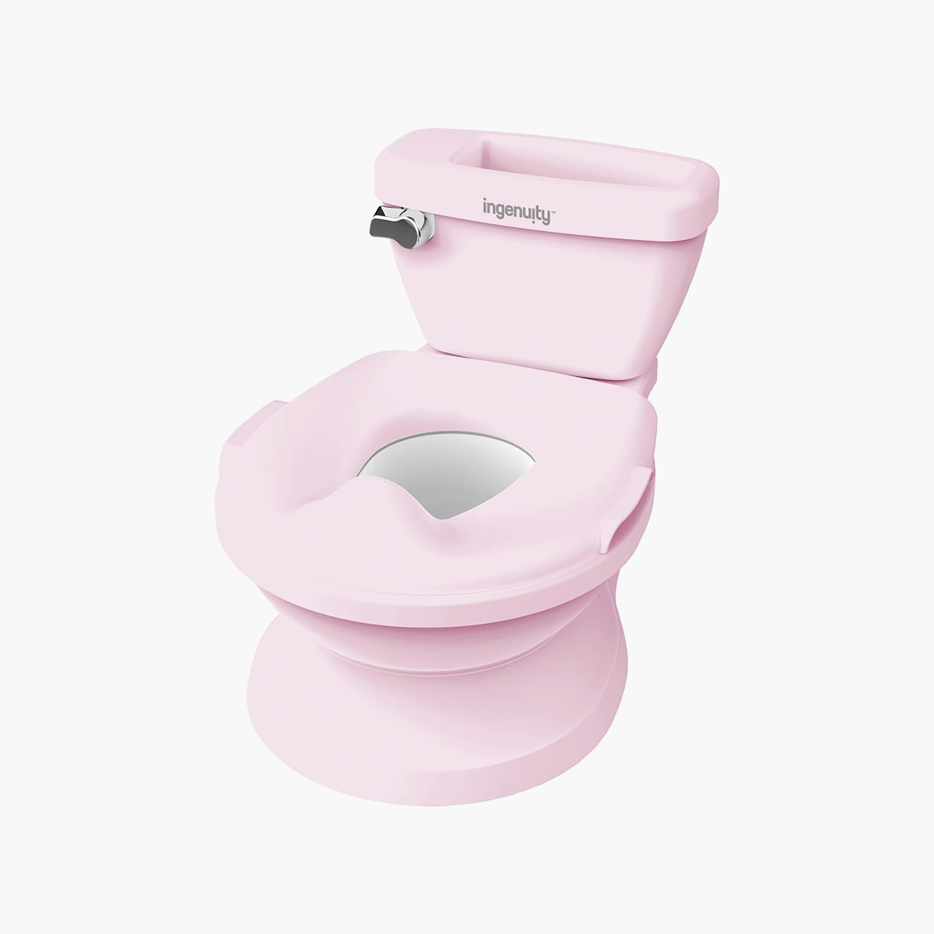 Ingenuity Summer My Size Potty Pro Realistic Toddler Toilet Seat - 18–60 Months - Pink-baby-diapering-pottytraining-image-1