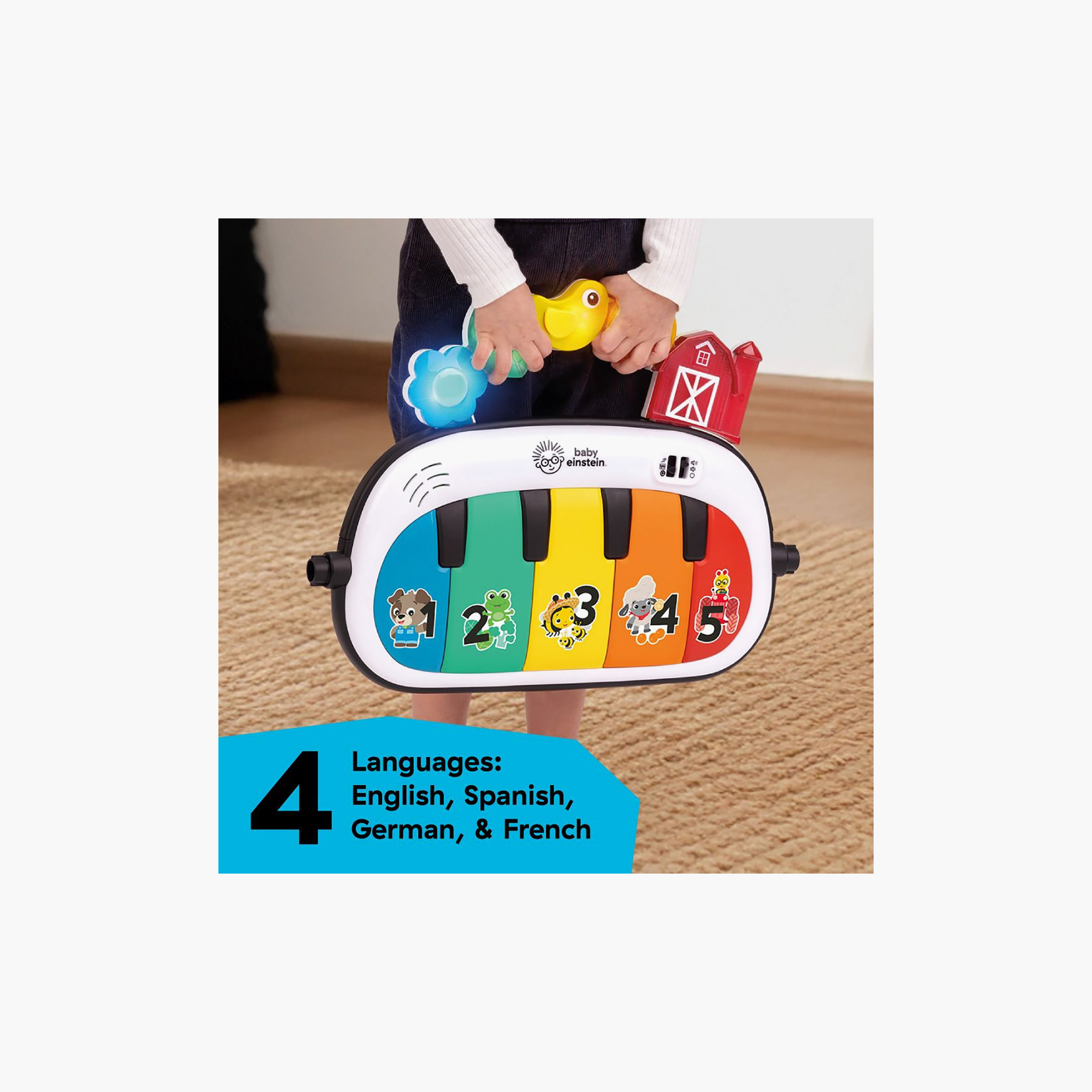 مجموعة مفرش لعب بيبي اينشتاين 4 في 1 كيكينغ تونز-baby-infantactivity-playpensandplaymats-image-5