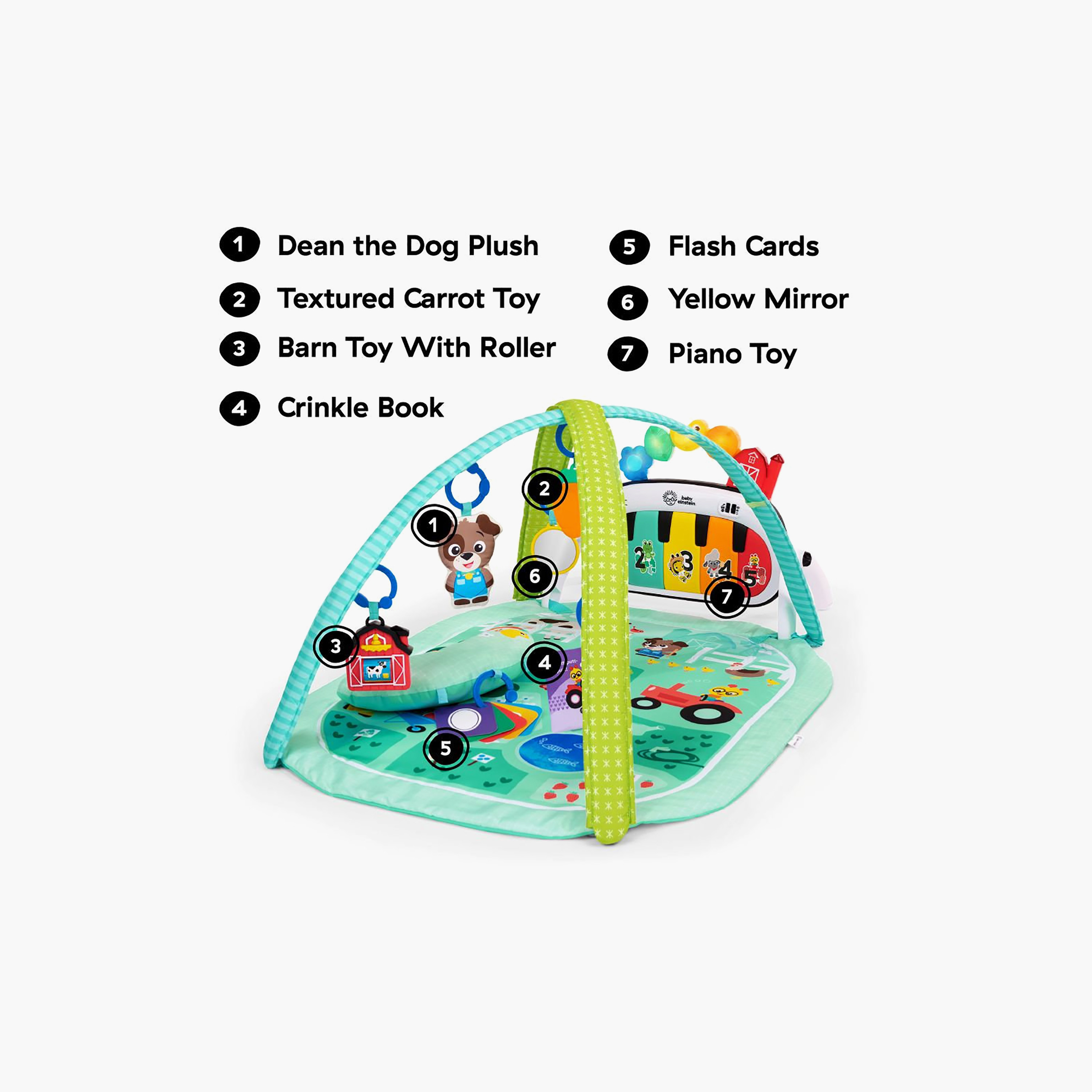 مجموعة مفرش لعب بيبي اينشتاين 4 في 1 كيكينغ تونز-baby-infantactivity-playpensandplaymats-image-8
