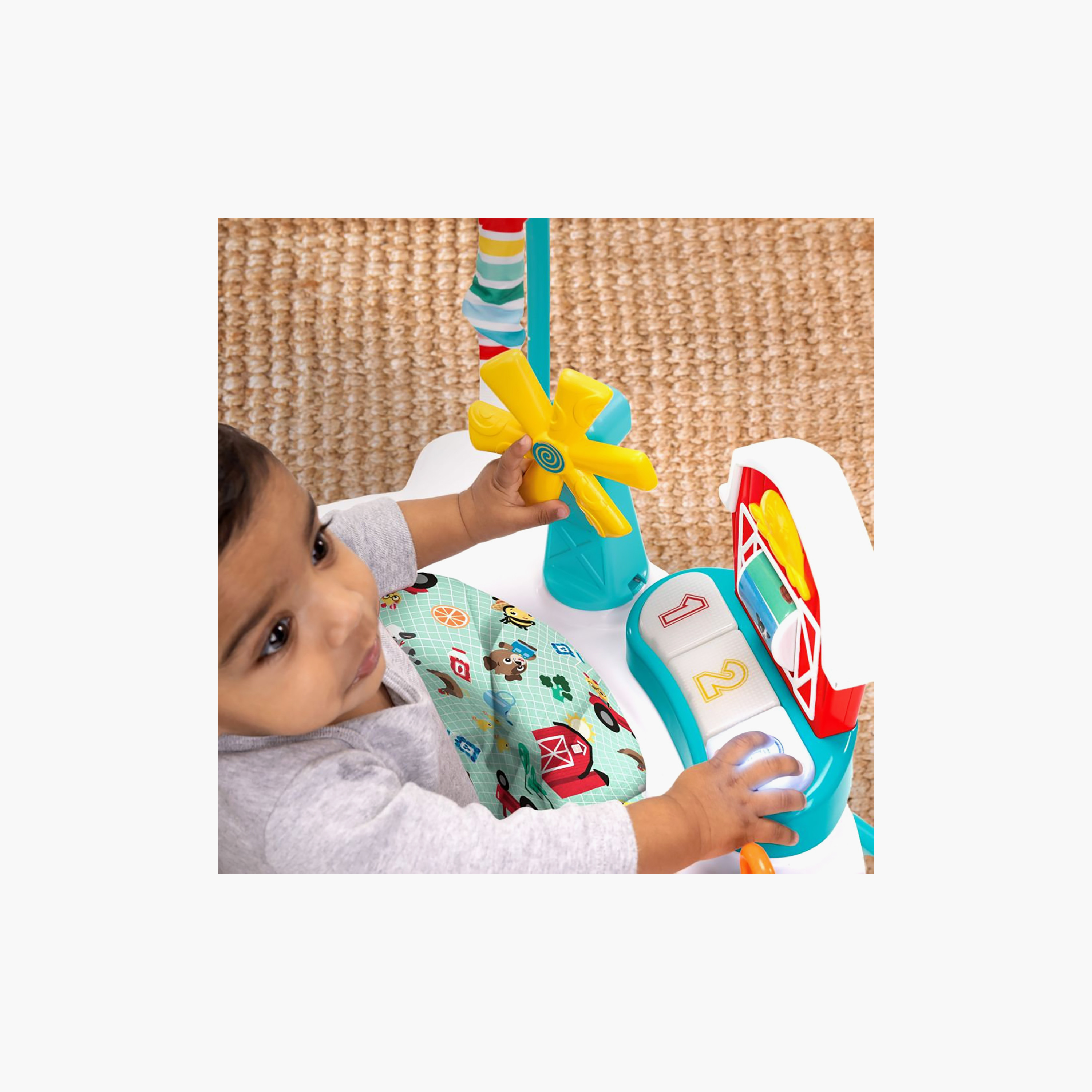 نطاطة بيبي اينشتاين 2 في 1 جامب اند ليرن التفاعلية مع العاب متدلية-baby-infantactivity-bouncers-image-5