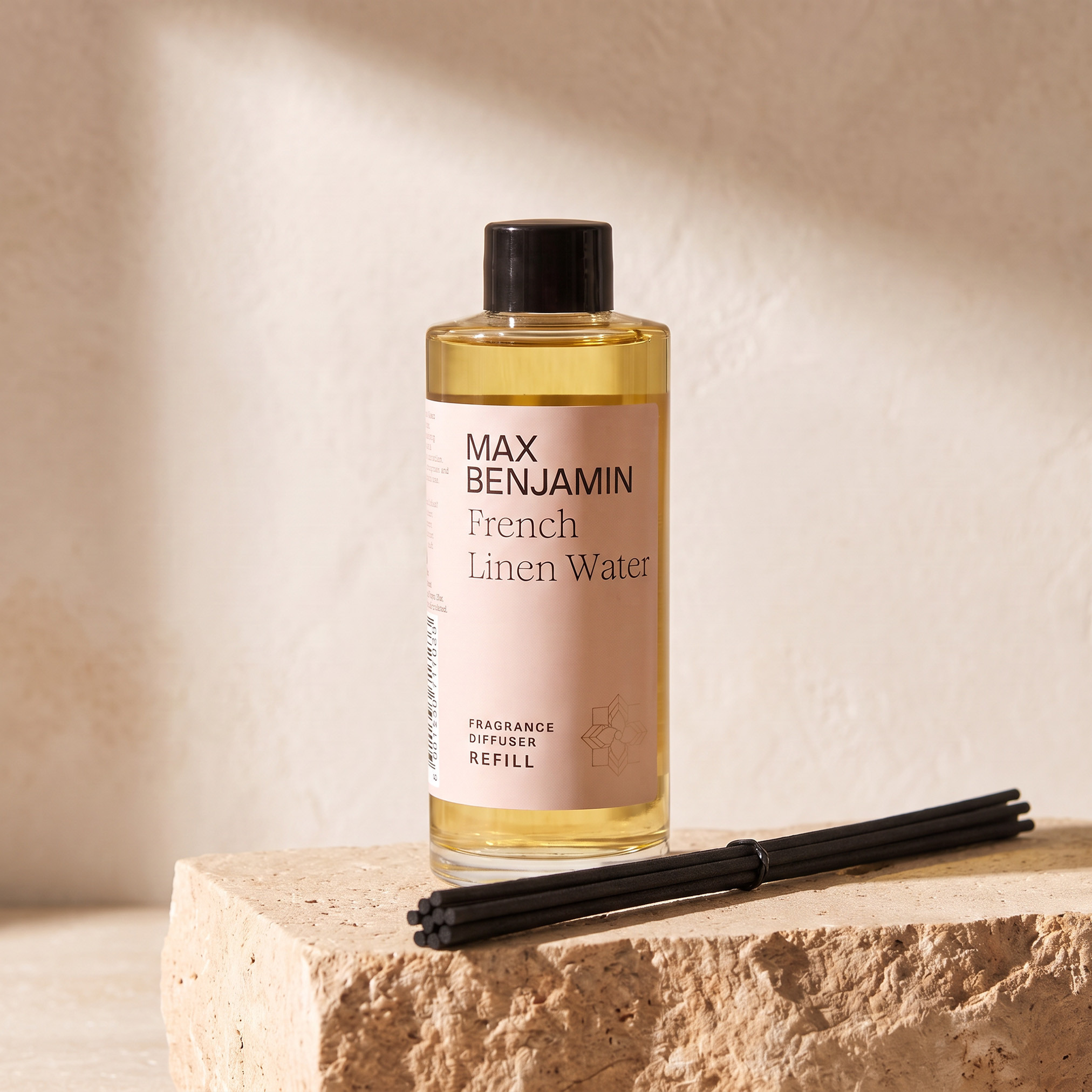 Max Benjamin French Linen Water Diffuser Refill - 150 ml-household-homefragrance-reeddiffusers-image-2