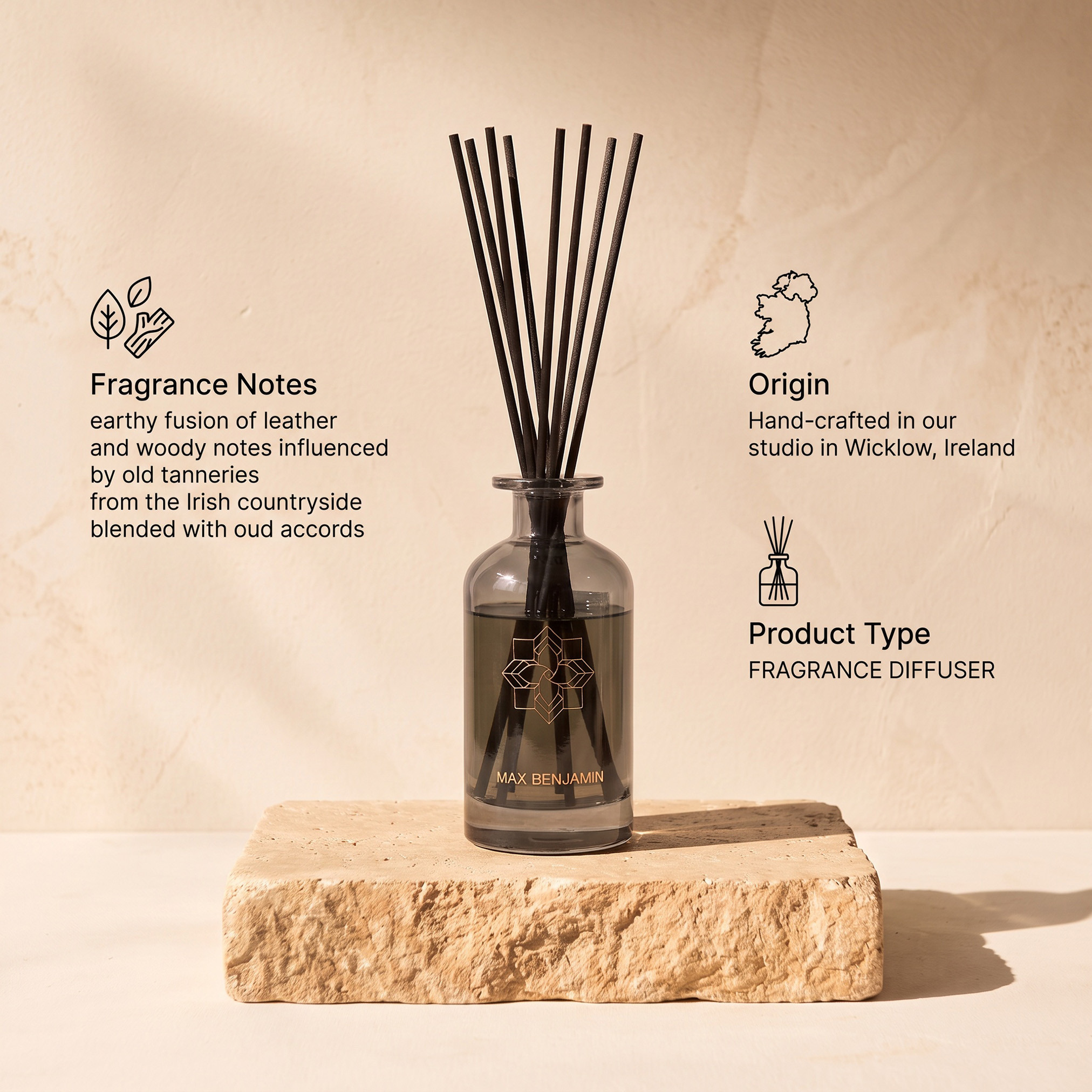 موزع عطور أعواد برائحة الجلد الأيرلندي والعود من ماكس بنجامين - 150 مل-household-homefragrance-reeddiffusers-image-6