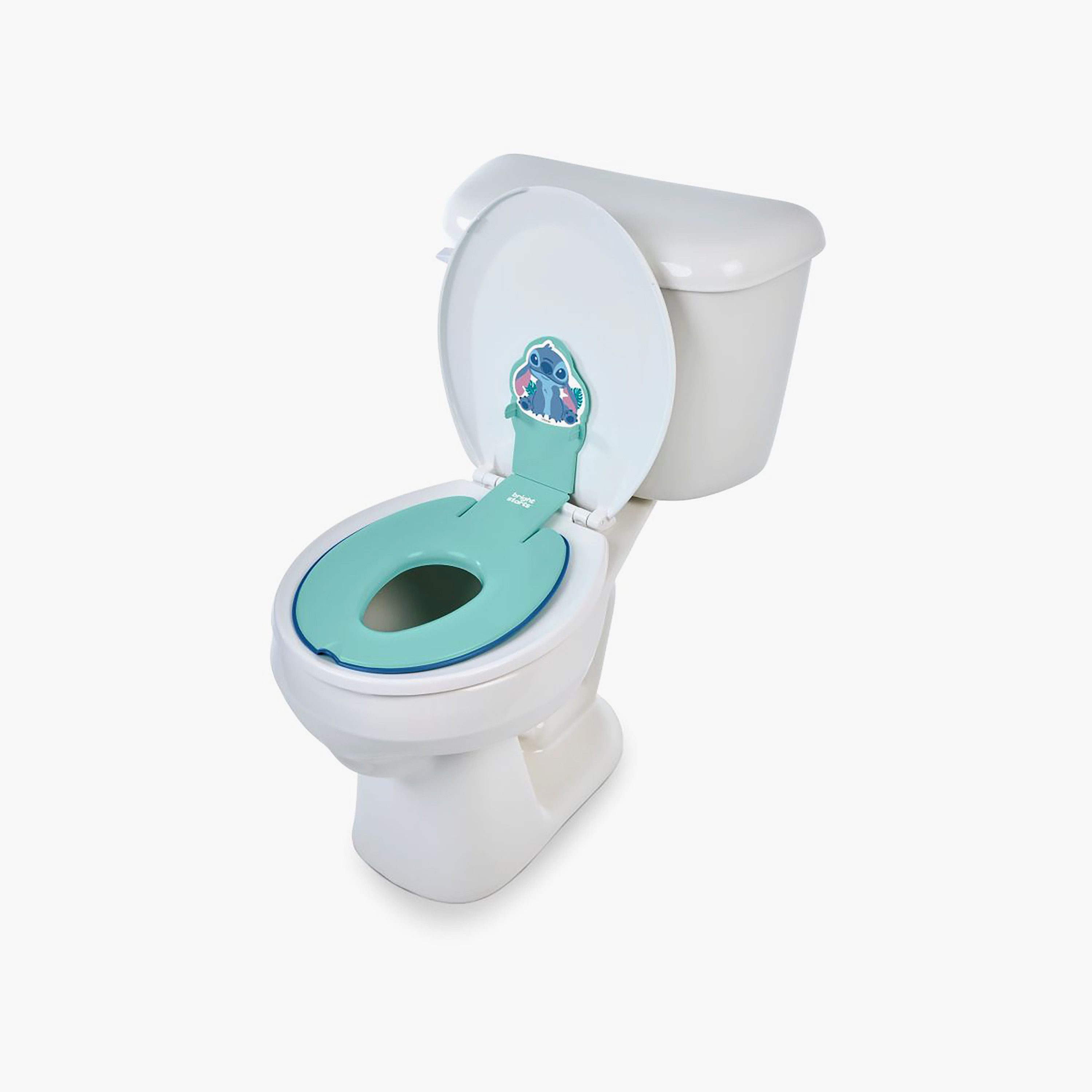 مقعد حمام تدريبي جونيور للطي للجلوس بتصميم ستيتش ديزني من برايت ستارتس-baby-diapering-pottytraining-image-1