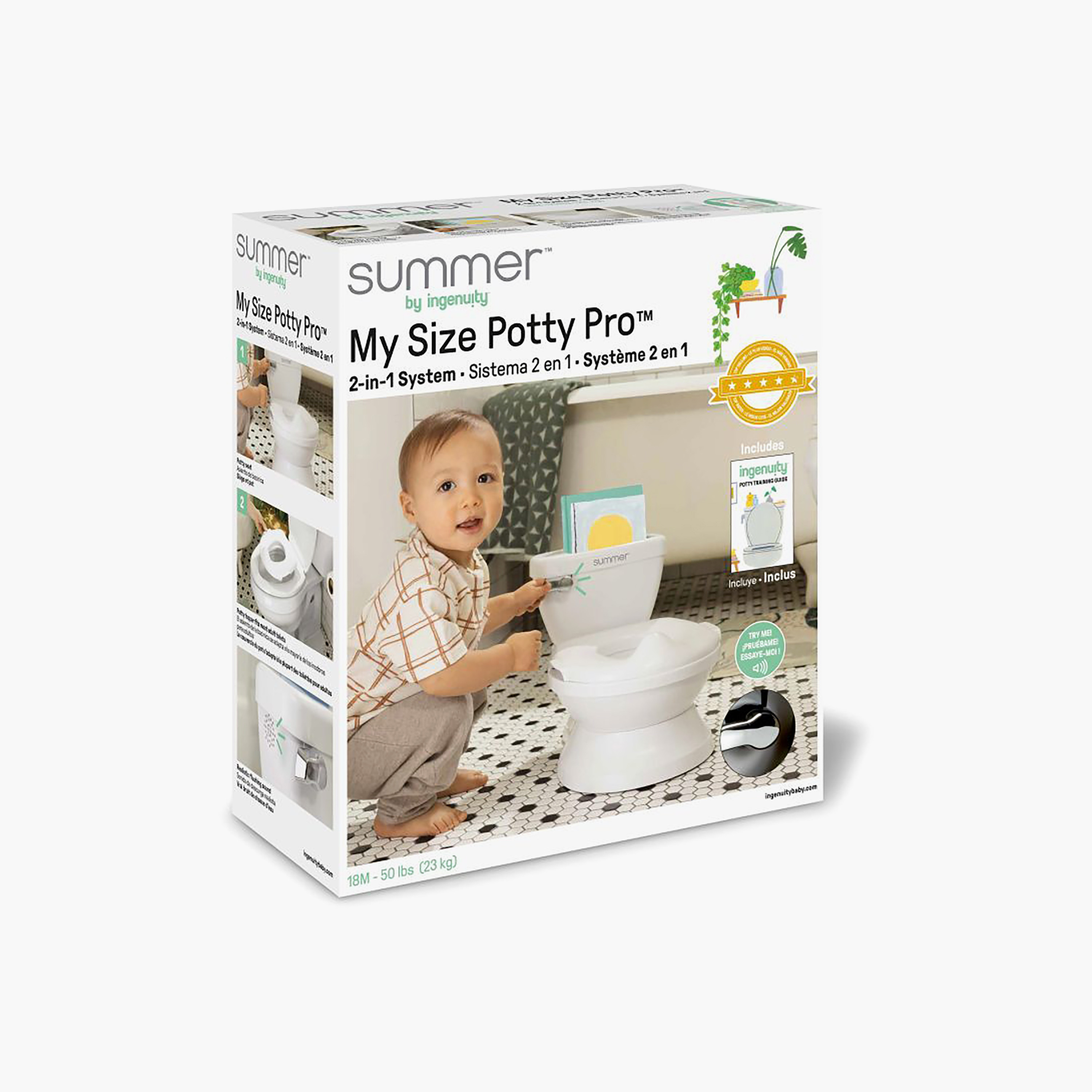 Ingenuity My Size Potty Training Seat with Removable Bowl & Flush Sound-baby-diapering-pottytraining-image-8