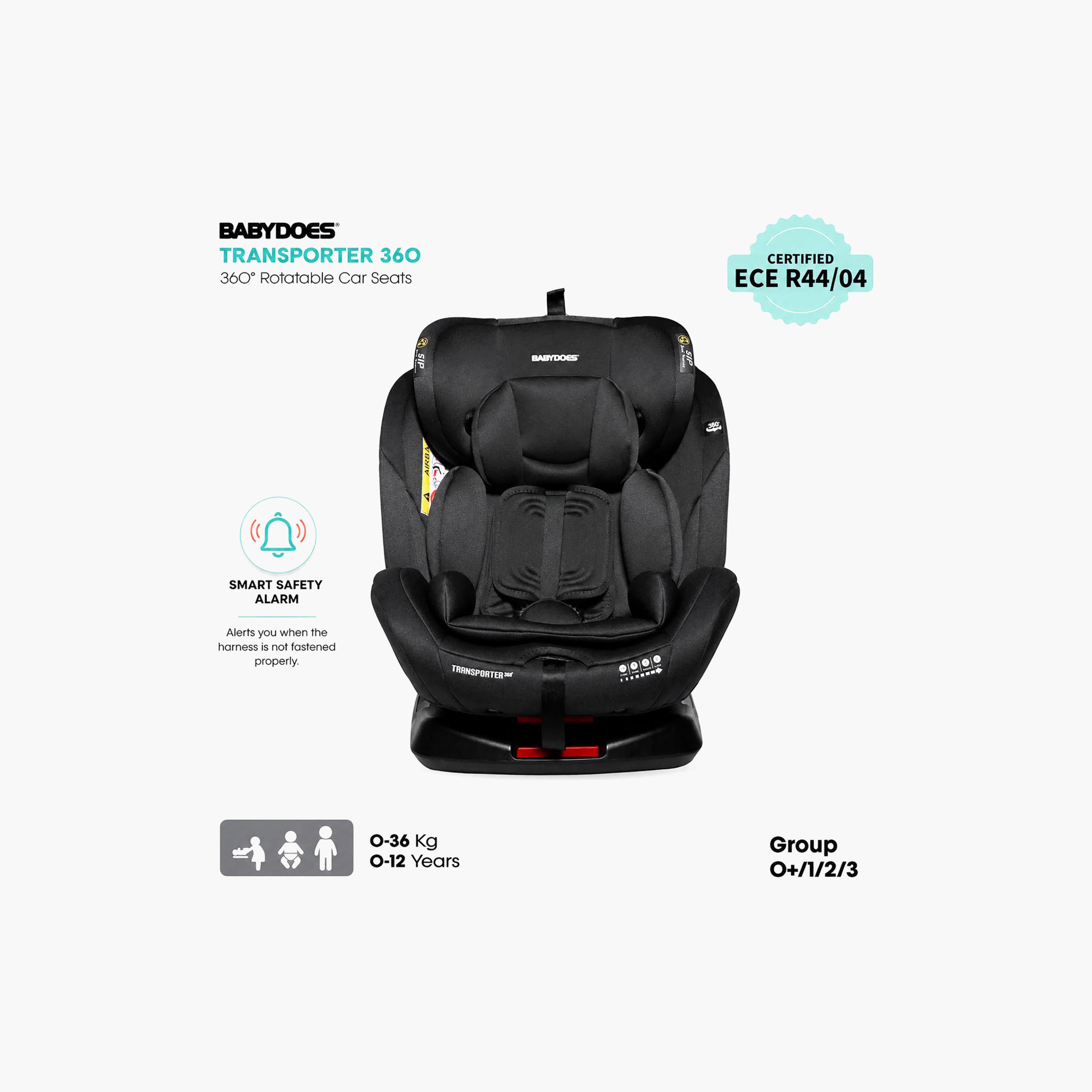 Babydoes Transporter 360 Rotating Baby Car Seat with Smart Safety Alarm-baby-gear-carseats-image-5
