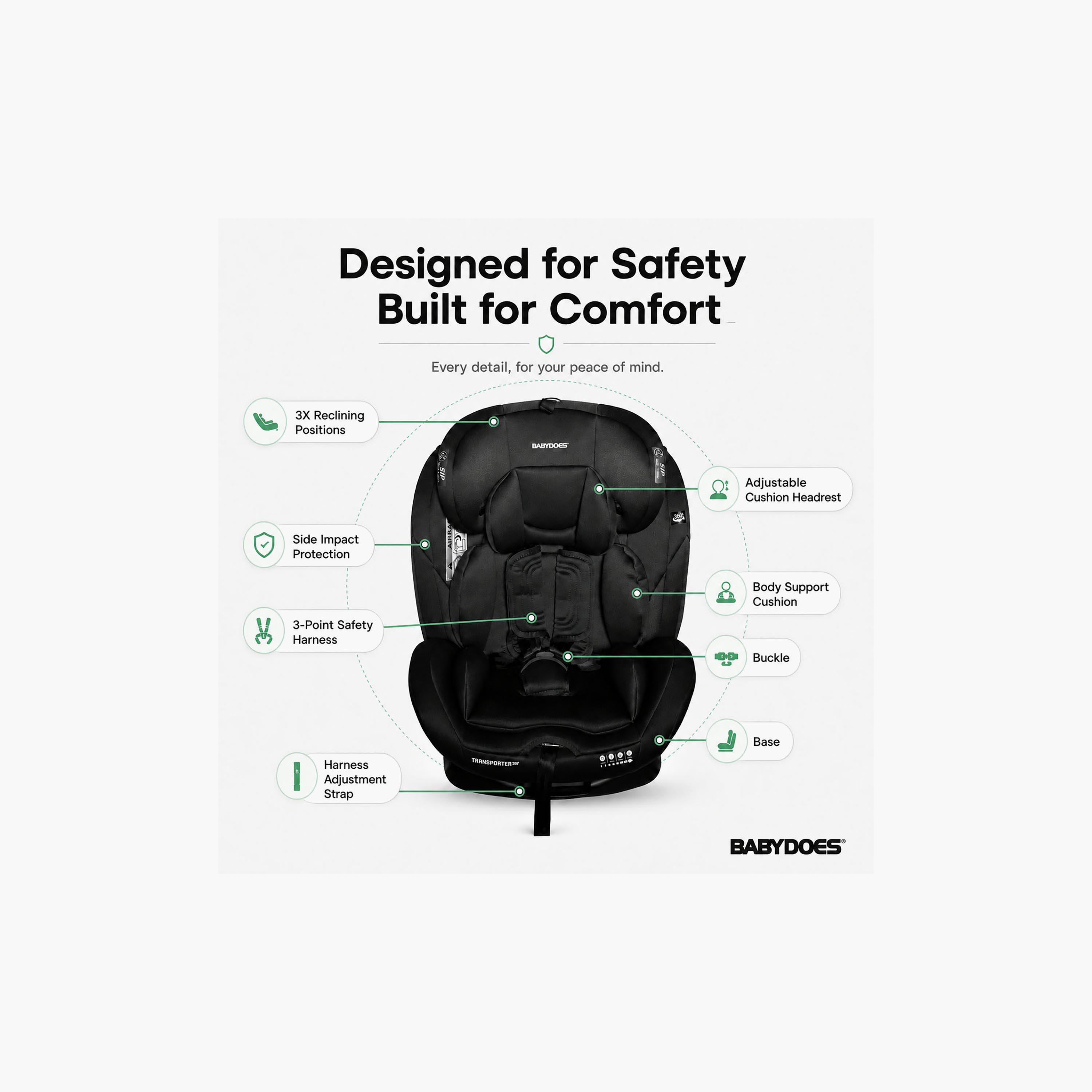 Babydoes Transporter 360 Rotating Baby Car Seat with Smart Safety Alarm-baby-gear-carseats-image-7