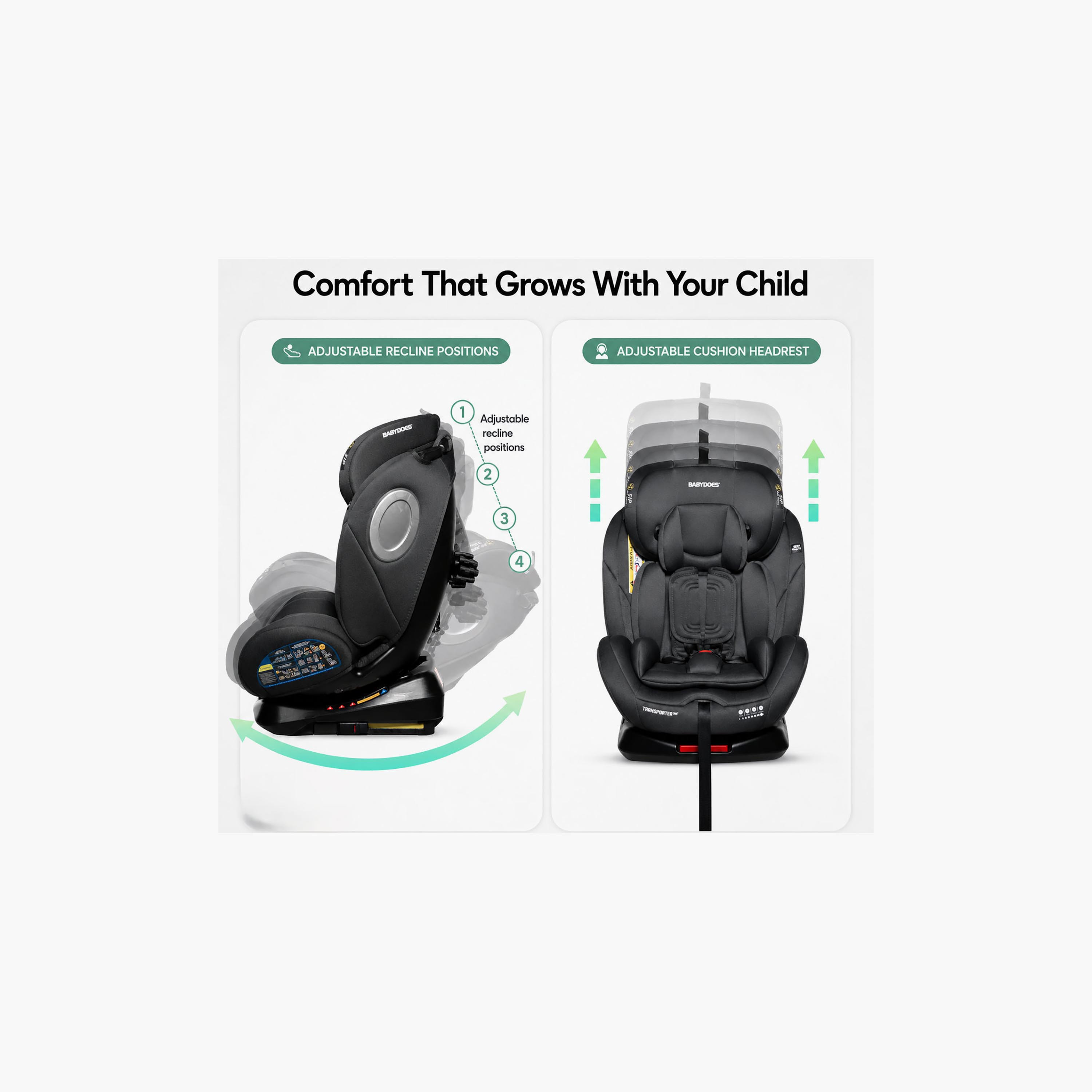 Babydoes Transporter 360 Rotating Baby Car Seat with Smart Safety Alarm-baby-gear-carseats-image-9