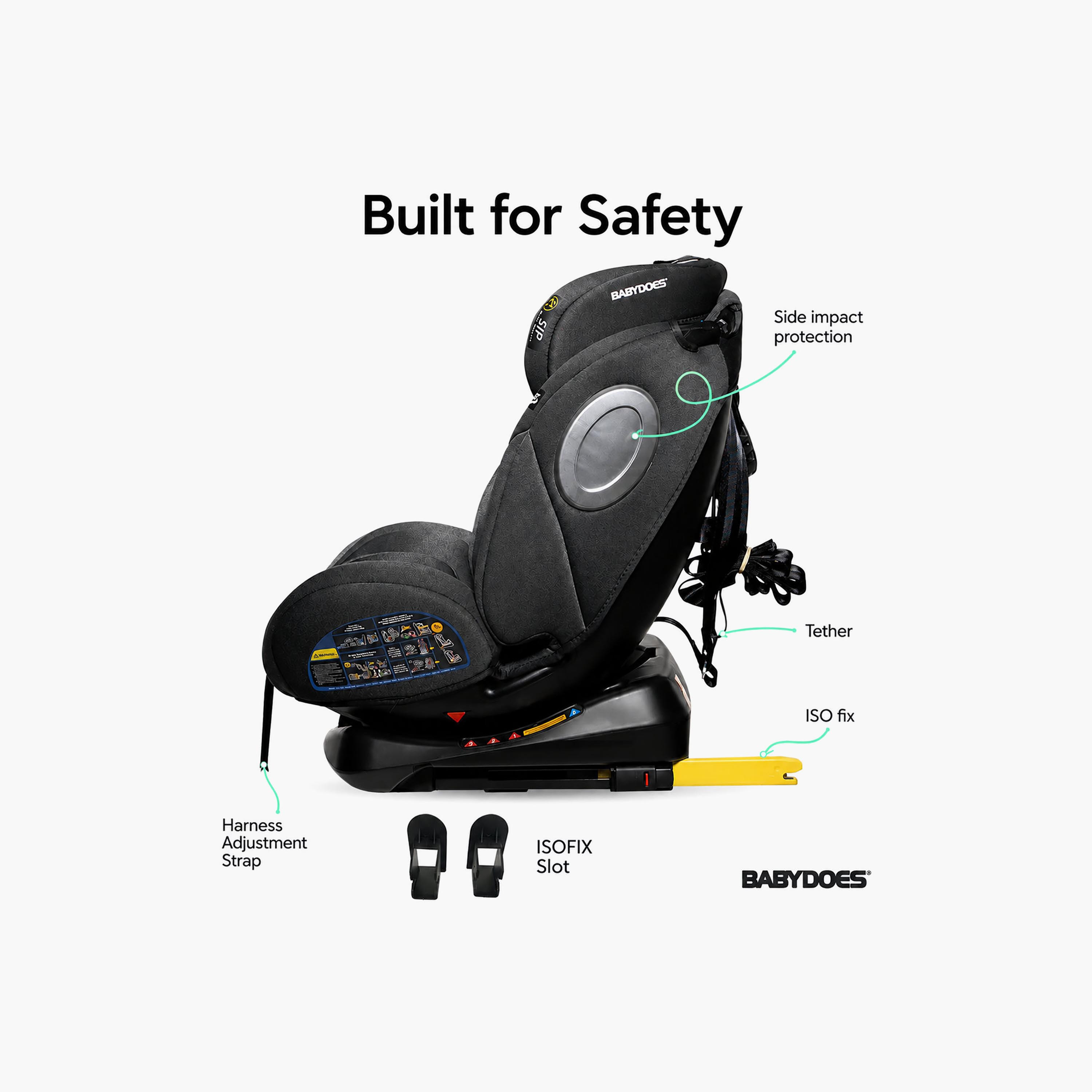 Babydoes Transporter 360 Rotating Baby Car Seat with Smart Safety Alarm-baby-gear-carseats-image-7