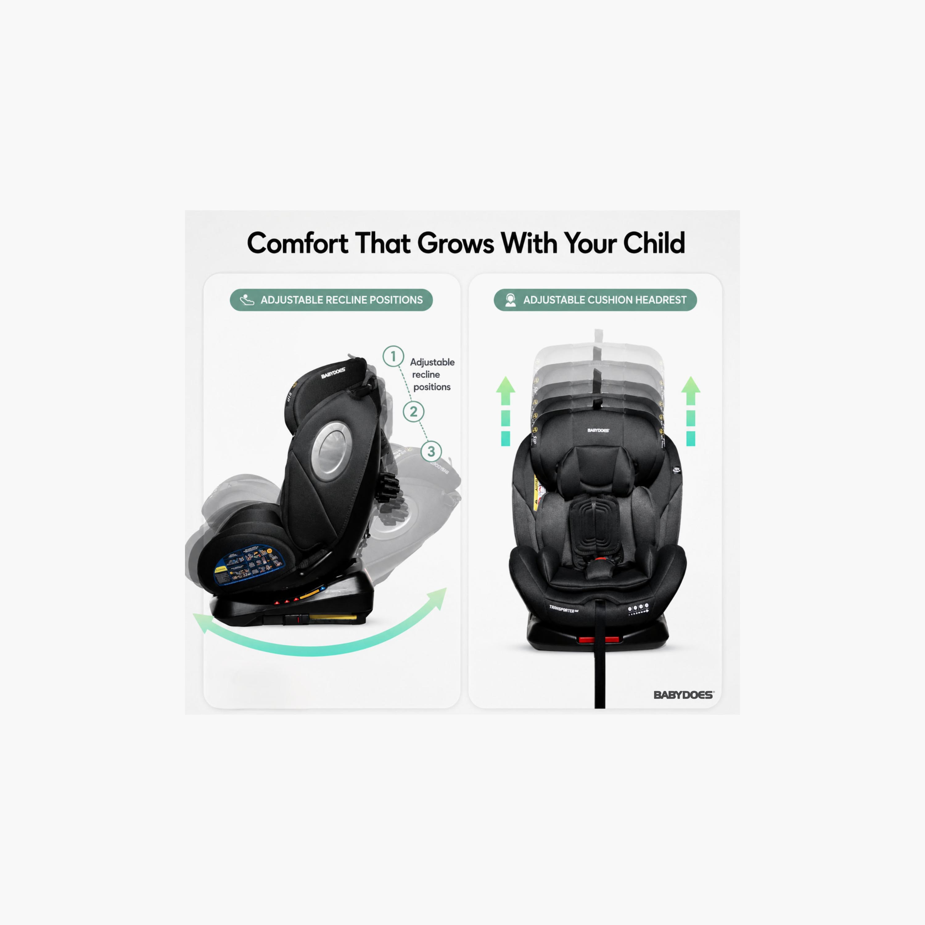Babydoes Transporter 360 Rotating Baby Car Seat with Smart Safety Alarm-baby-gear-carseats-image-8