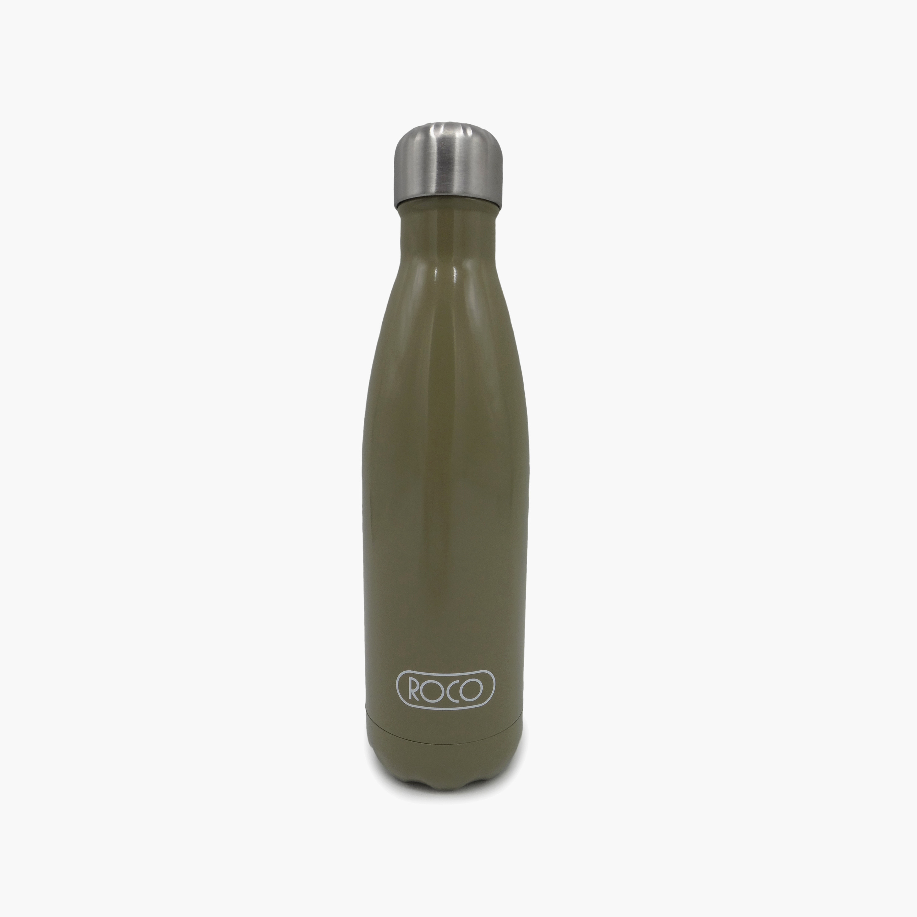 Roco Plain Stainless Steel Double Wall Water Bottle - 500 ml-school-waterbottles-image-1