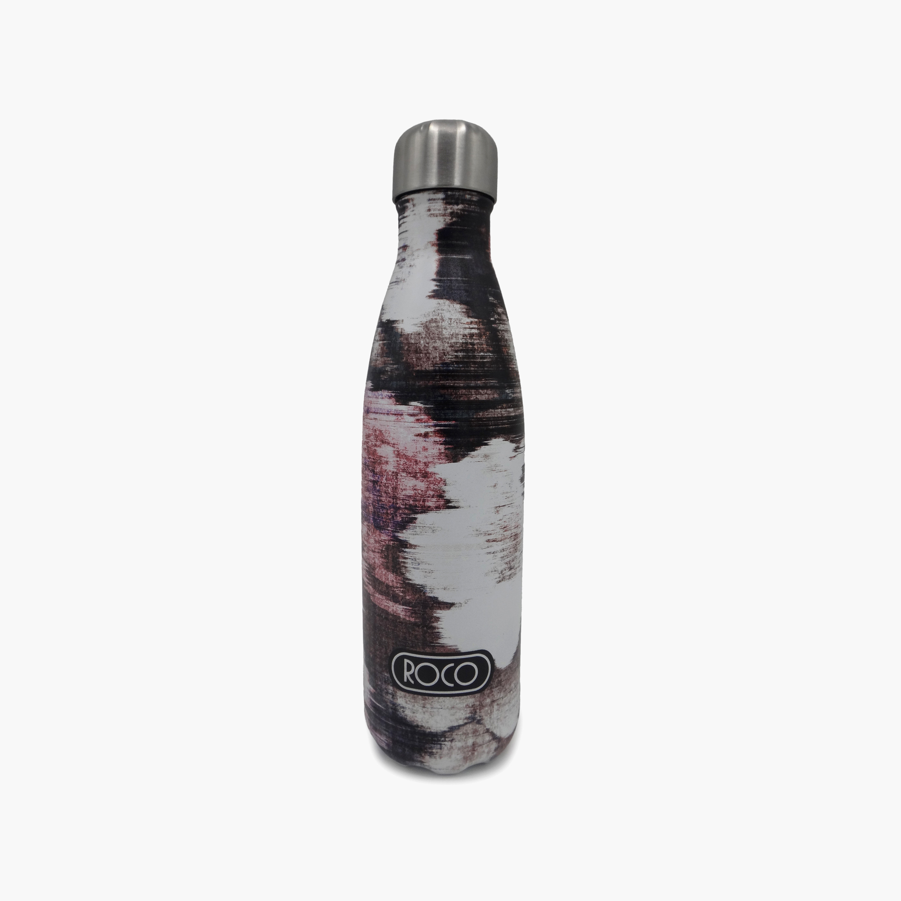 Roco Floral Stainless Steel Double Wall Water Bottle - 500 ml-school-waterbottles-image-1